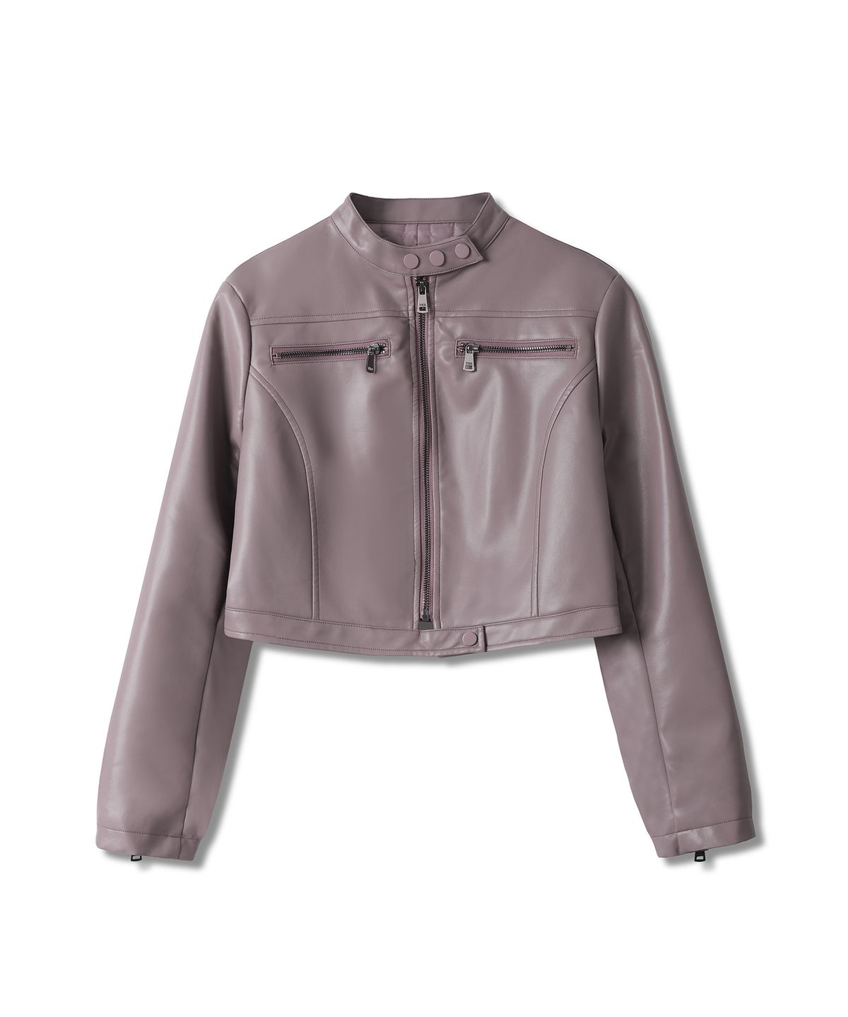 어반드레스(AVANDRESS) Rider Art Leather Jacket PURPLE