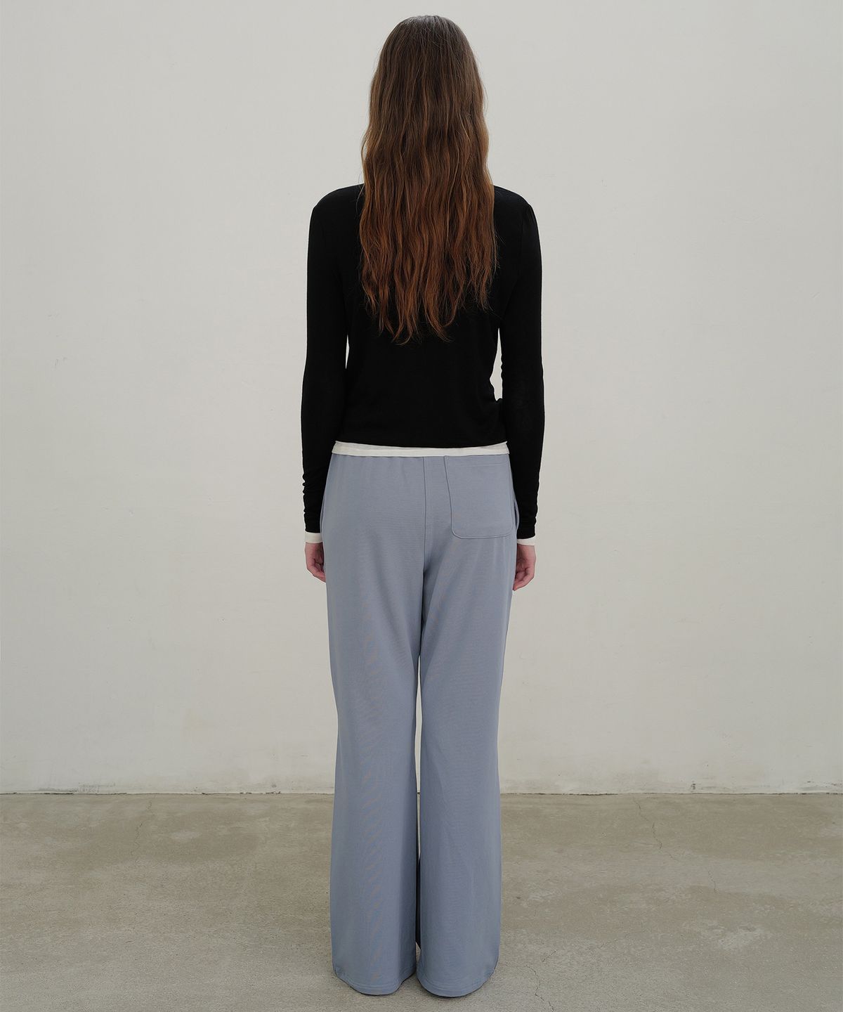 앤니즈(ANDNEEDS) Essential slim span pants (blue)
