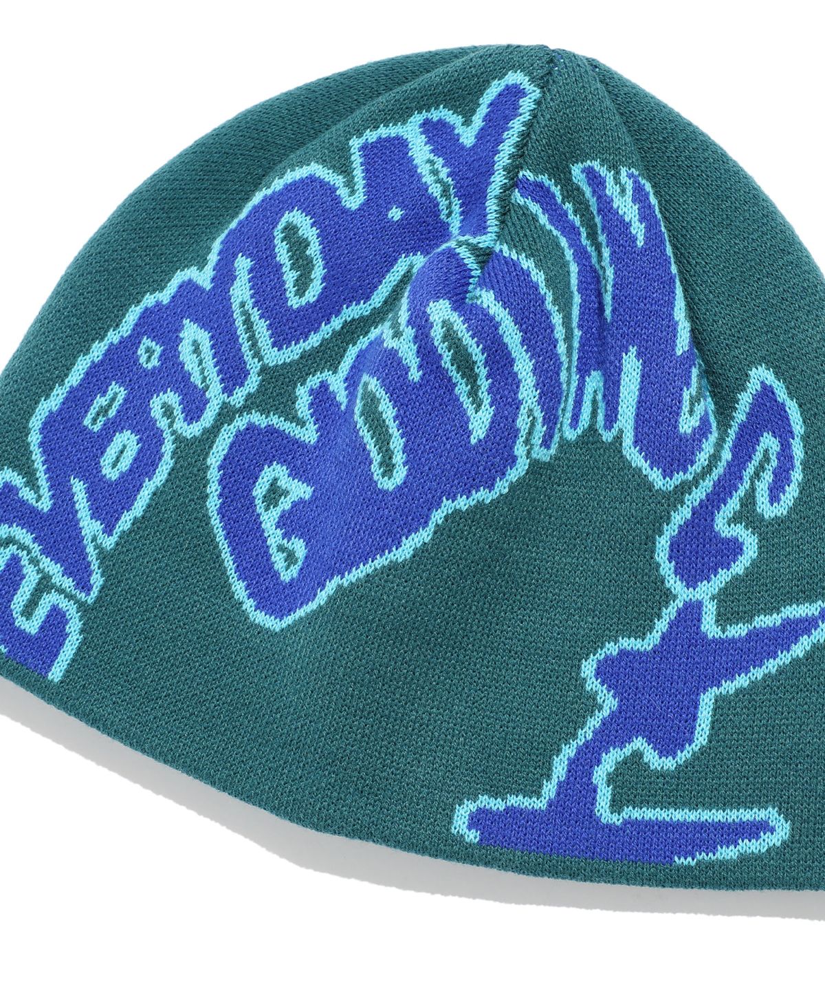 이스트쿤스트(ISTKUNST) G&C JACQUARD BEANIE_TEAL GREEN(IK2EFMAB33A)