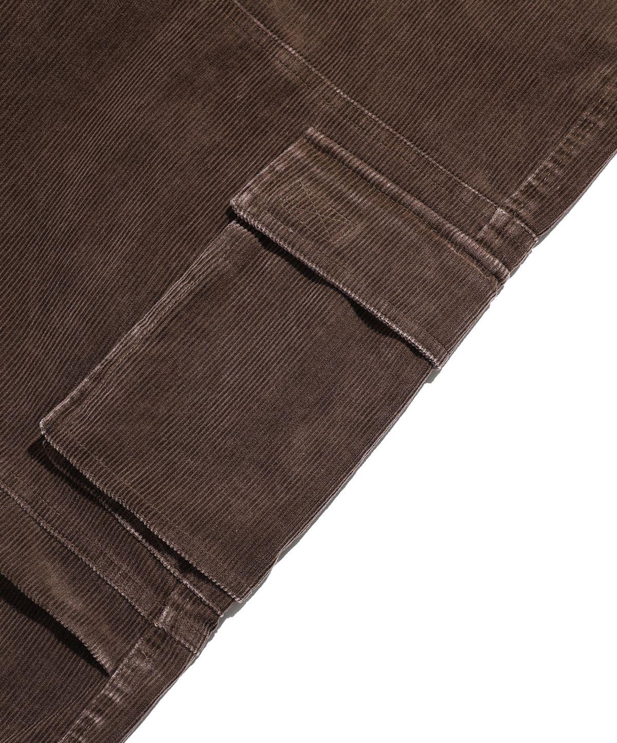 이스트쿤스트(ISTKUNST) WASHED CORDUROY CARGO PANTS_BROWN(IK2EFMPA11A)