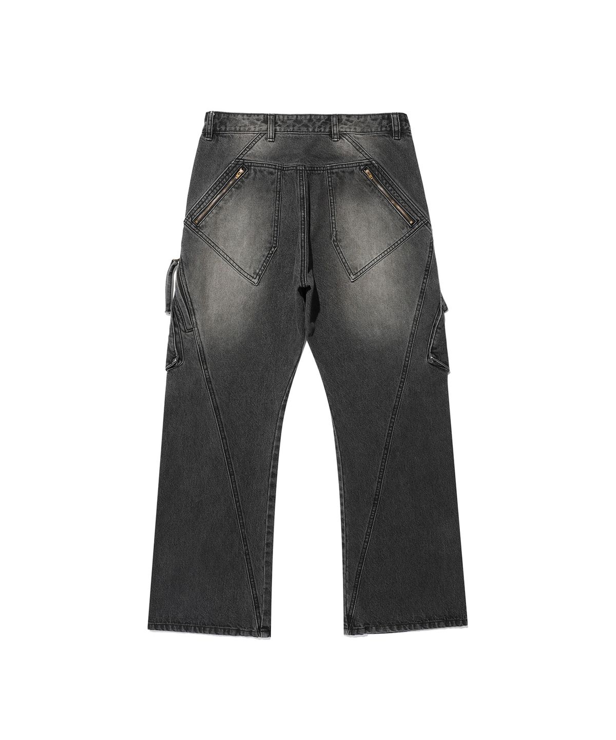 이스트쿤스트(ISTKUNST) BOOTSCUT CARGO JEANS_BLACK(IK2EFMD114A)