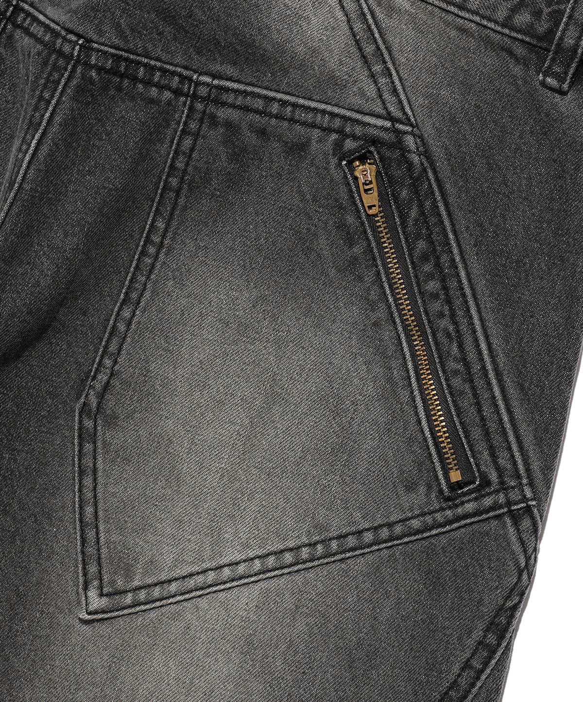 이스트쿤스트(ISTKUNST) BOOTSCUT CARGO JEANS_BLACK(IK2EFMD114A)