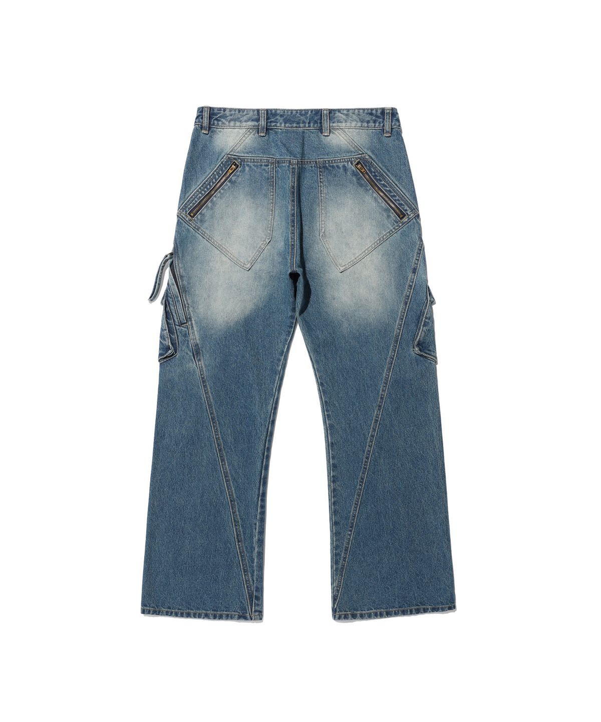 이스트쿤스트(ISTKUNST) BOOTSCUT CARGO JEANS_BLUE(IK2EFMD114A)