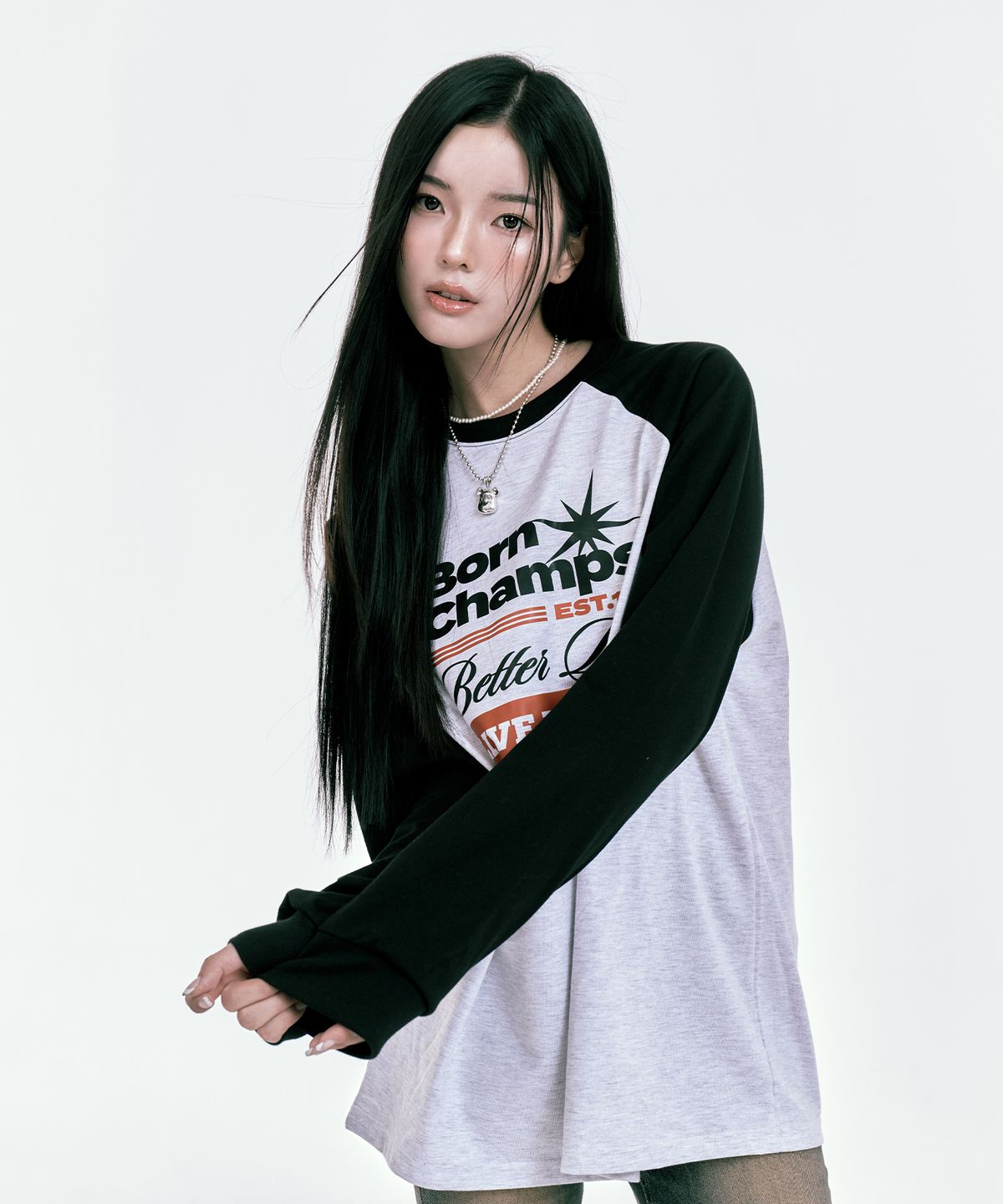 본챔스(BORN CHAMPS) [3컬러] LYLL 딜라이트 롱슬리브 B24FT02