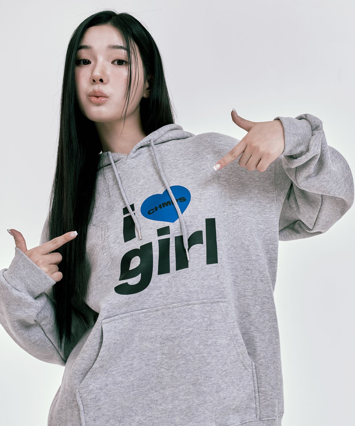 본챔스(BORN CHAMPS) [4컬러] I GIRL 후드 티셔츠 B24FT14