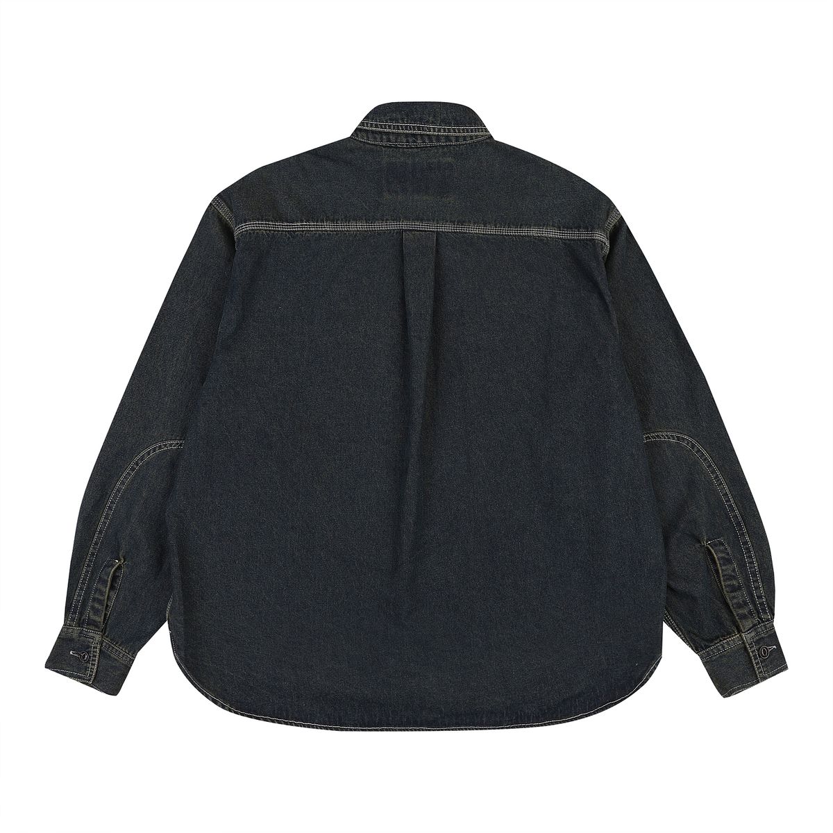 펜필드(PENFIELD) PENFIELD SIGNATURE WASHED DENIM SHIRTS DARK BROWN_FQ3WR70U