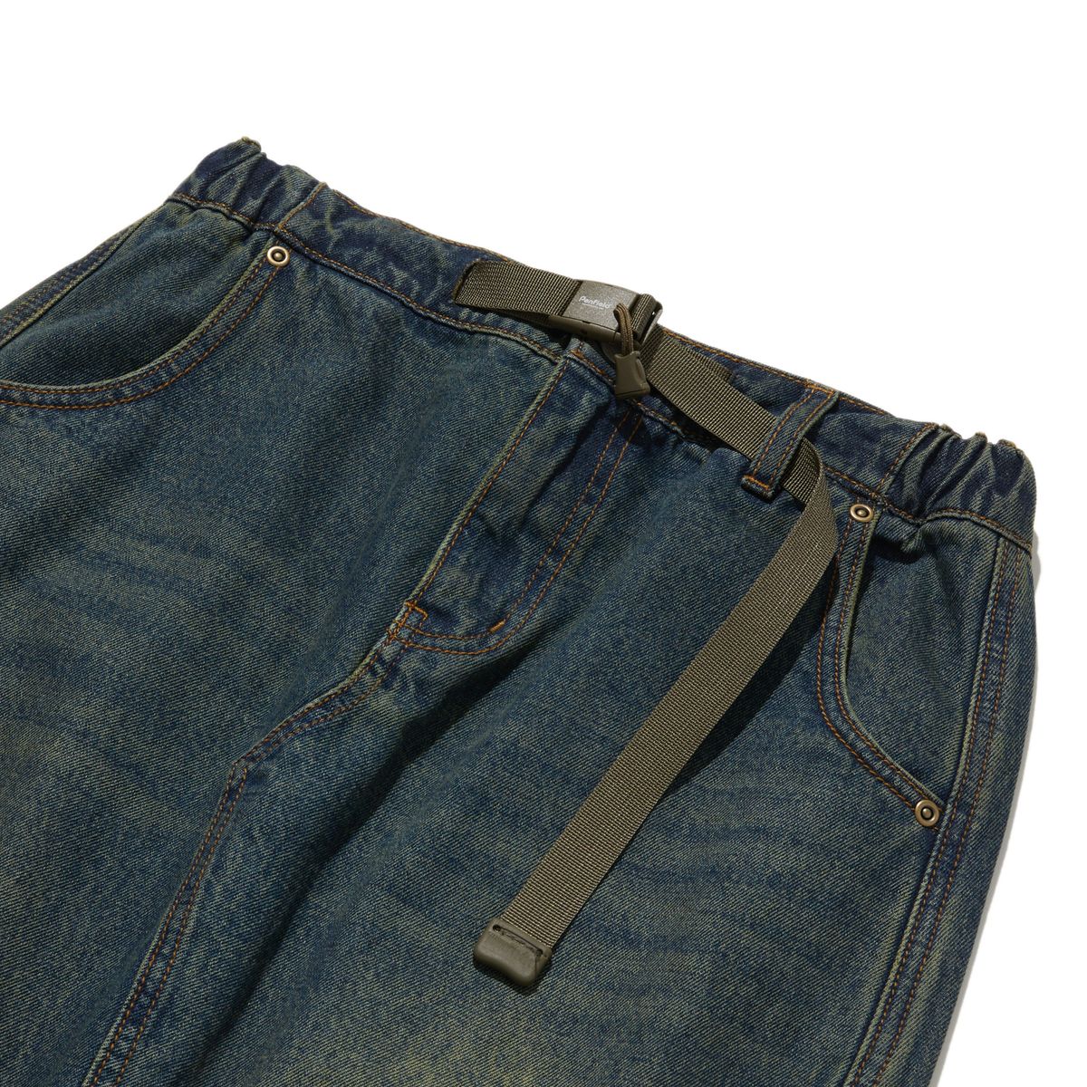 펜필드(PENFIELD) VINTAGE WASHED SLIT DENIM SKIRT INDIGO_FQ3WS11F