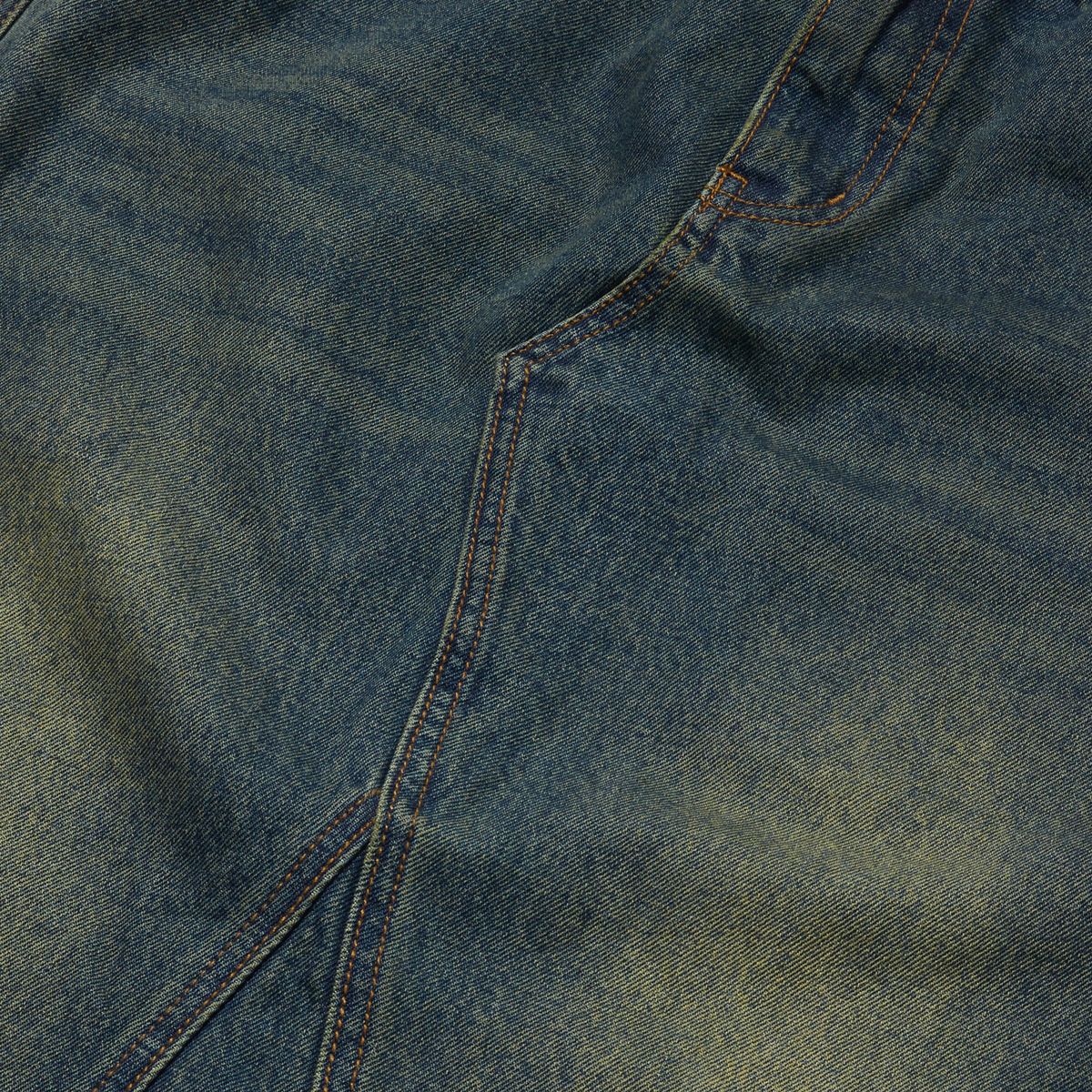 펜필드(PENFIELD) VINTAGE WASHED SLIT DENIM SKIRT INDIGO_FQ3WS11F