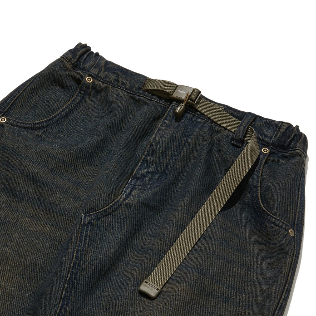 펜필드(PENFIELD) VINTAGE WASHED SLIT DENIM SKIRT DARK INDIGO_FQ3WS10F