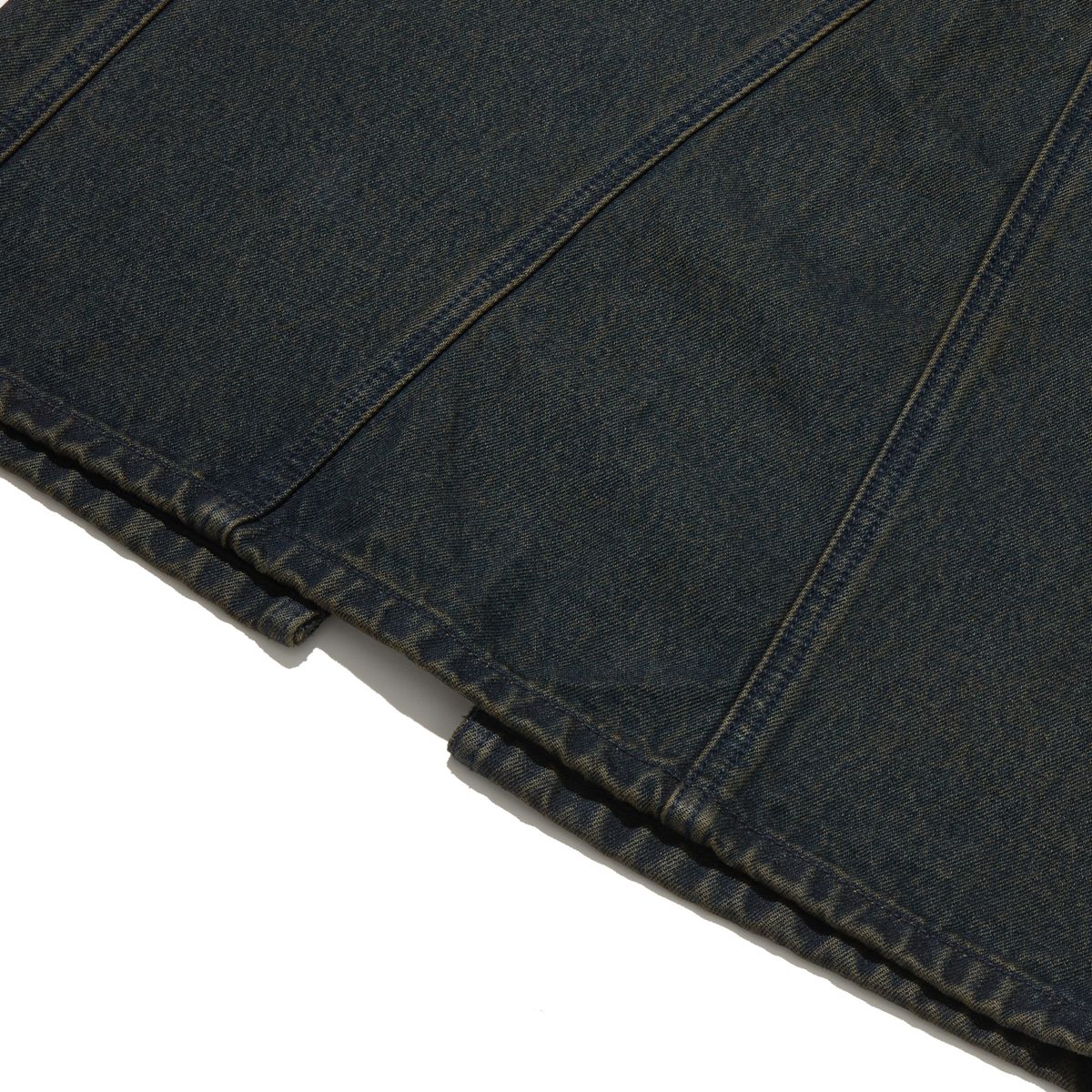 펜필드(PENFIELD) VINTAGE WASHED SLIT DENIM SKIRT DARK INDIGO_FQ3WS10F