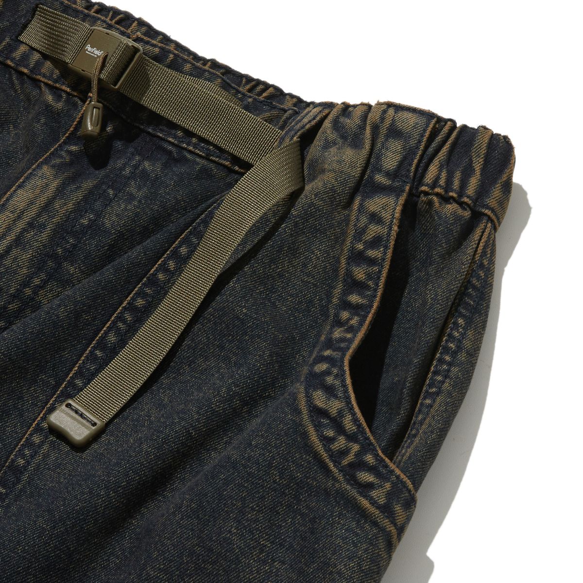 펜필드(PENFIELD) BELTED GUSSETFATIGUE TINTED JEAN DARK BLACK_FQ3WP51U