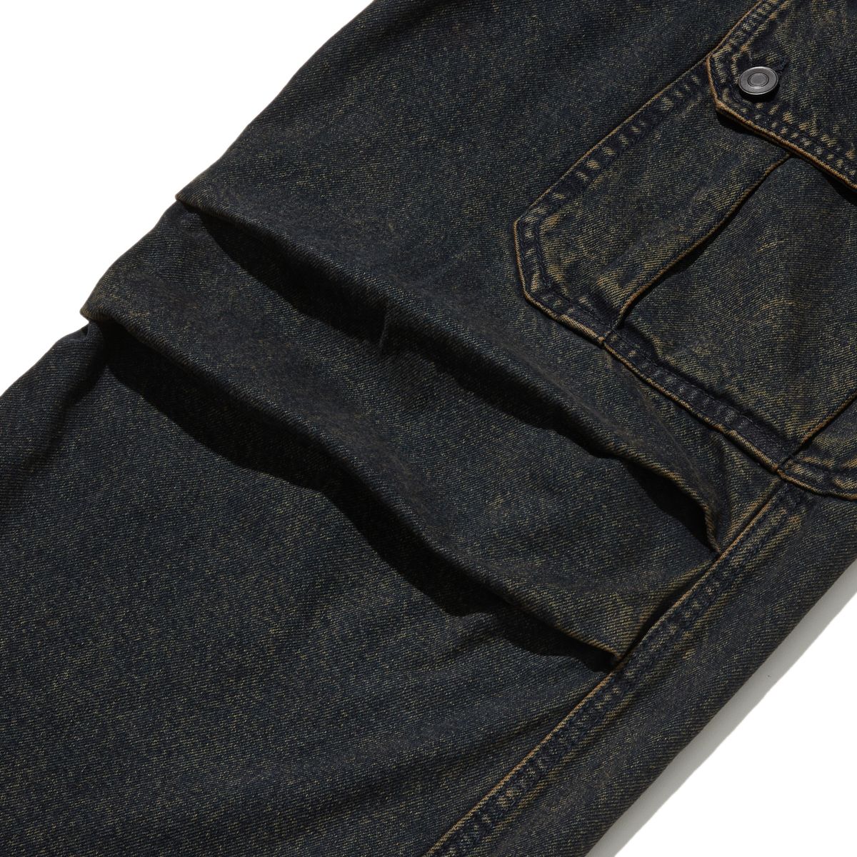 펜필드(PENFIELD) BELTED GUSSETFATIGUE TINTED JEAN DARK BLACK_FQ3WP51U