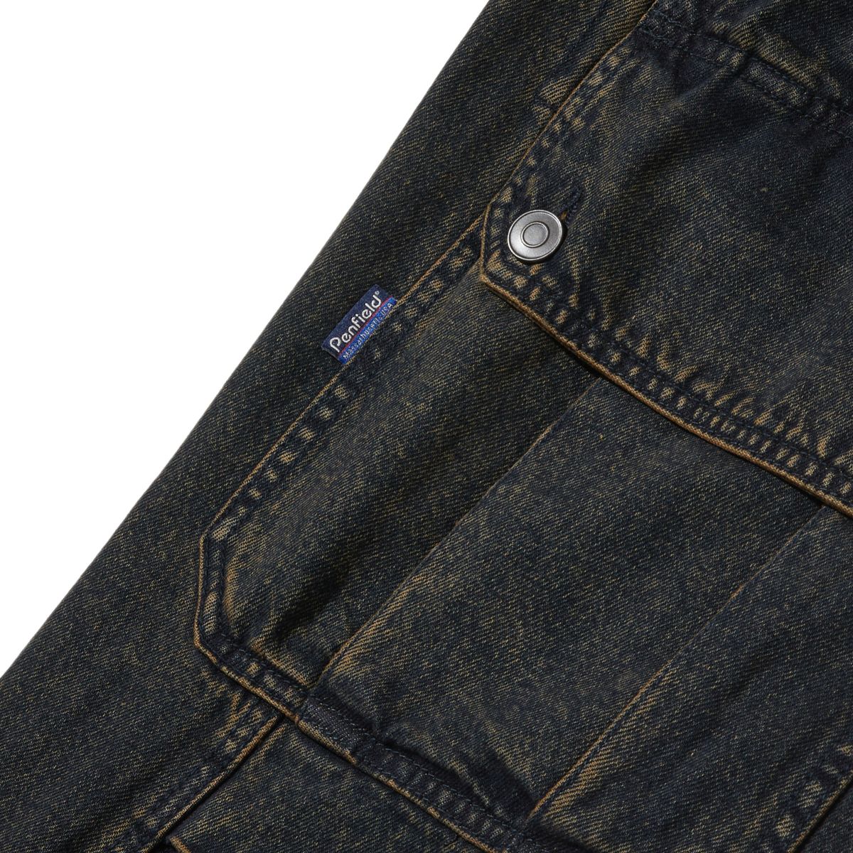 펜필드(PENFIELD) BELTED GUSSETFATIGUE TINTED JEAN DARK BLACK_FQ3WP51U