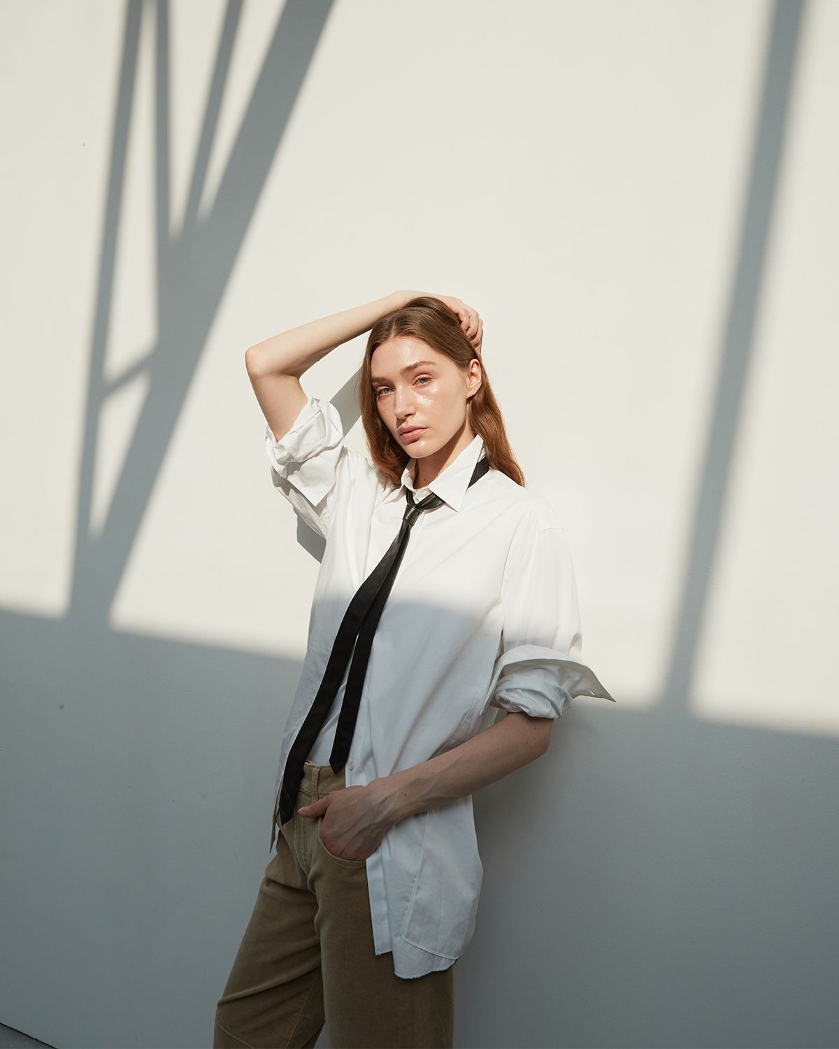 베르데마르(VERDEMAR) Italian nappa Lambskin Slim leather Tie