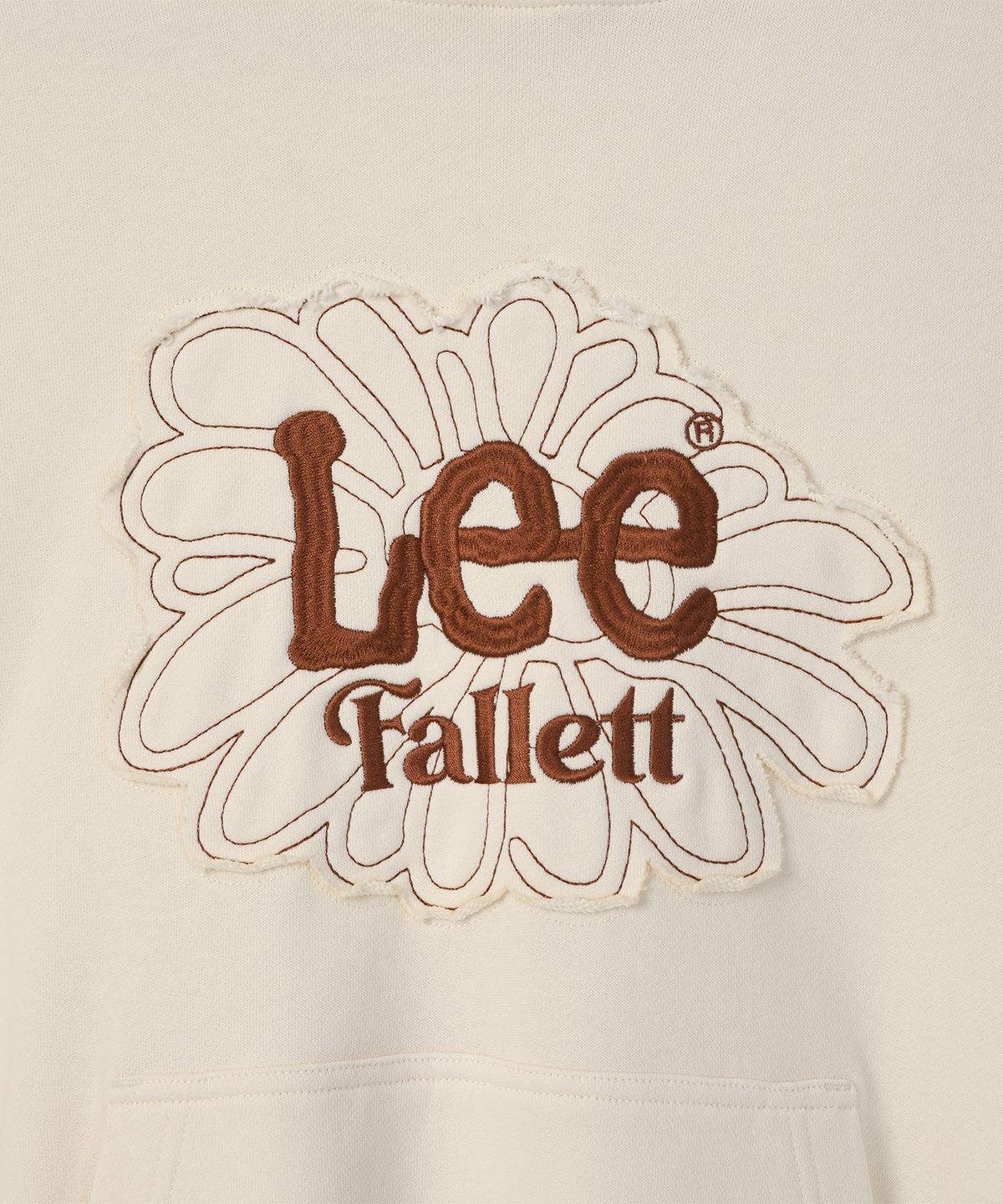 팔렛(FALLETT) [FALLETT X LEE] 썬 플라워 후드 아이보리