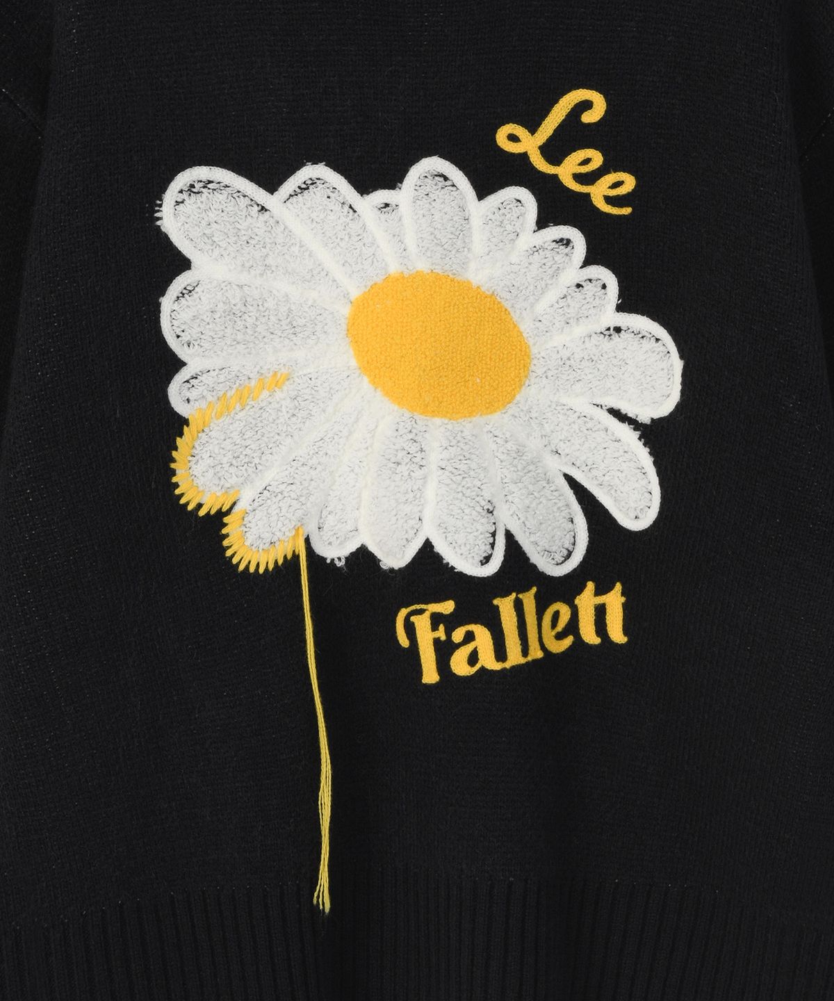 팔렛(FALLETT) [FALLETT X LEE] 썬 플라워 니트 네이비