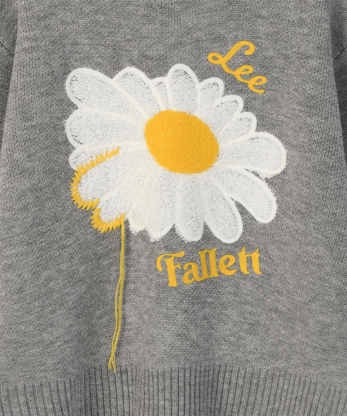 팔렛(FALLETT) [FALLETT X LEE] 썬 플라워 니트 그레이