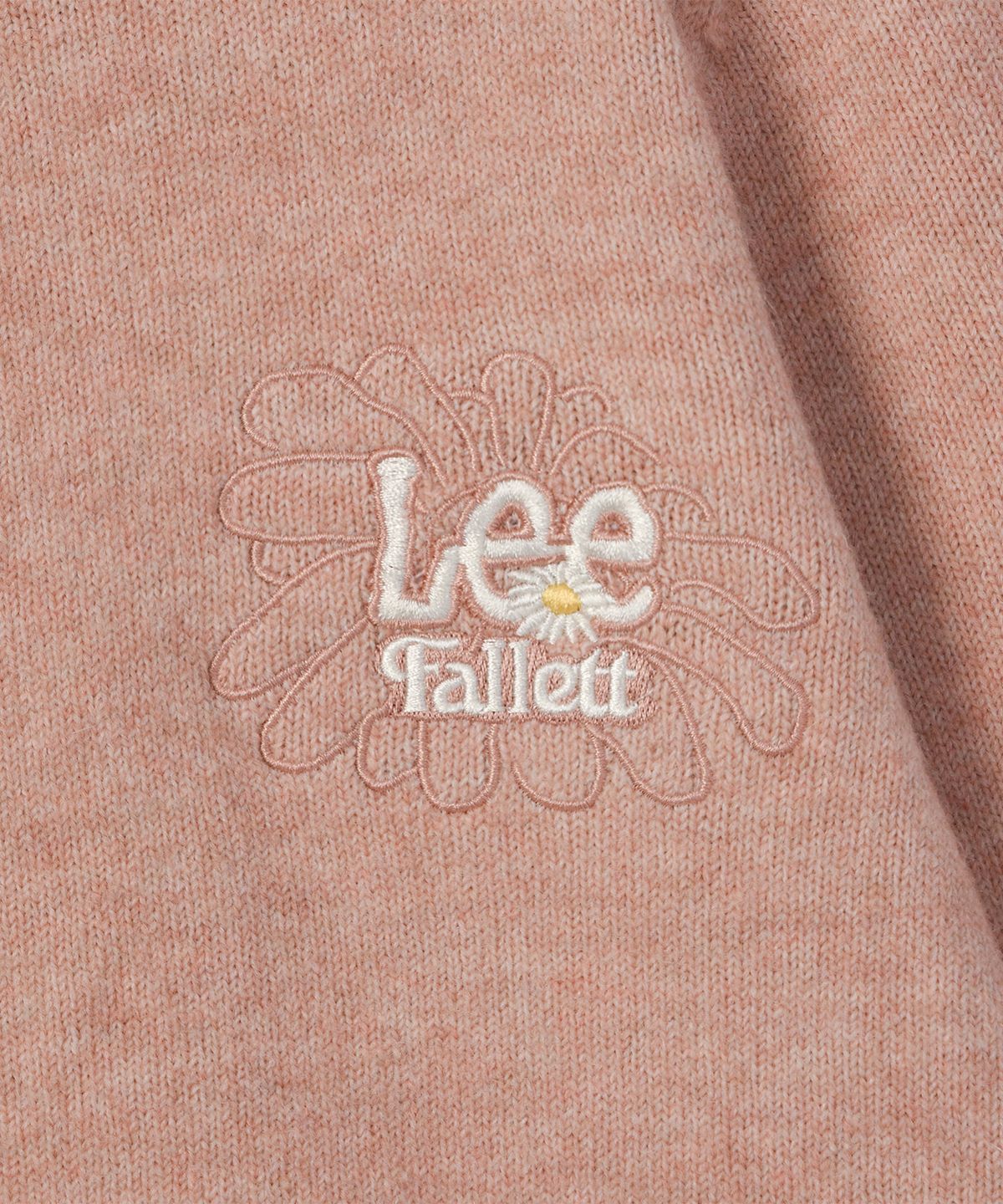 팔렛(FALLETT) [FALLETT X LEE] 썬 플라워 니트 가디건 핑크