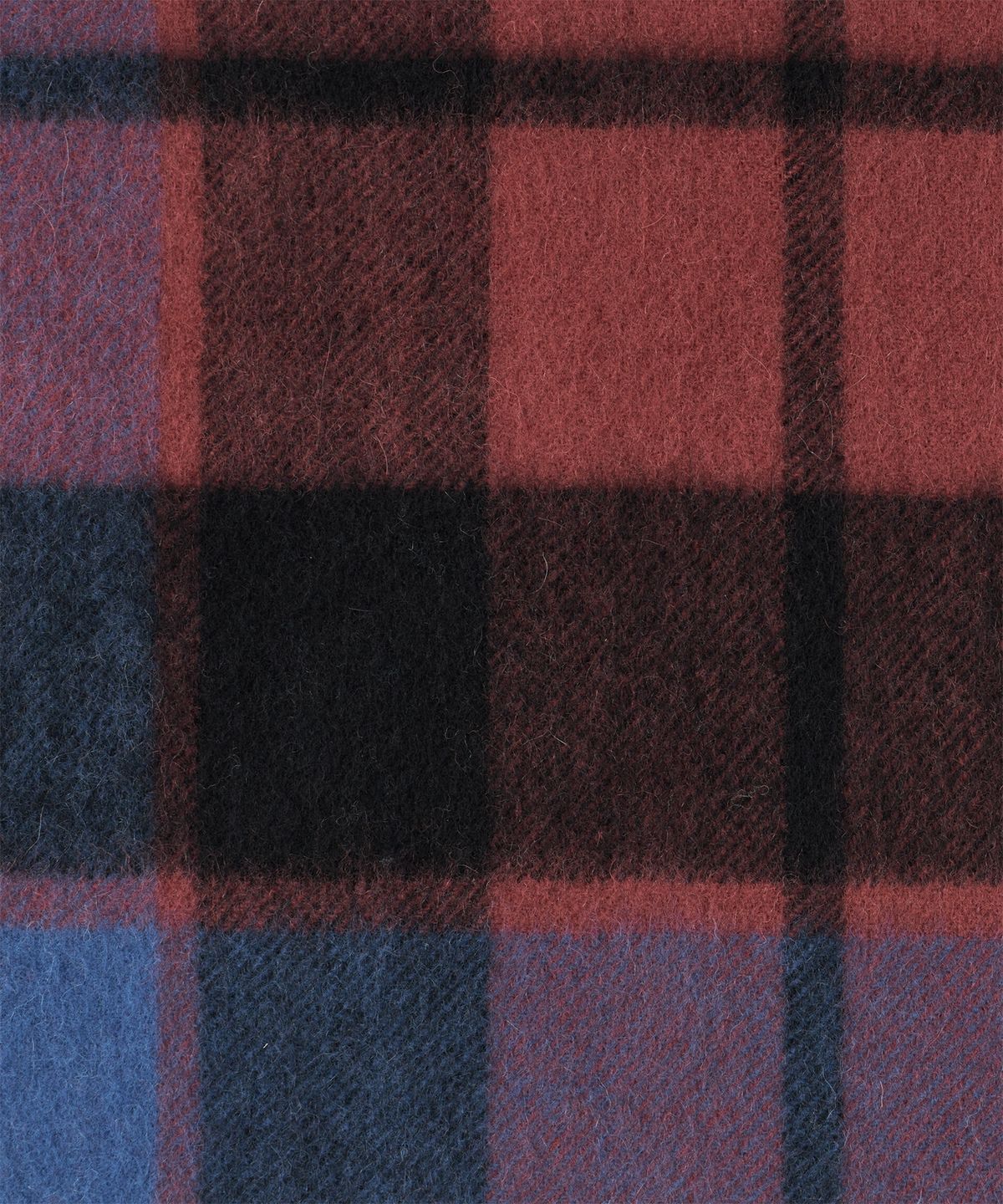 어나더 오피스(ANOTHER OFFICE) Voyager Cashmere Muffler (Black Watch - Red)