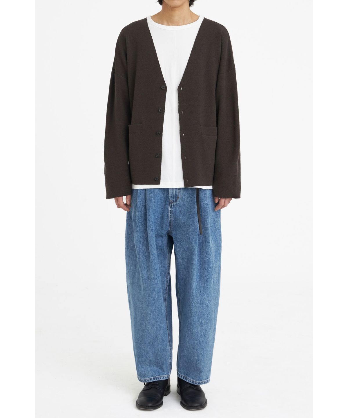 유스(YOUTH) Oversized Cardigan - Brown