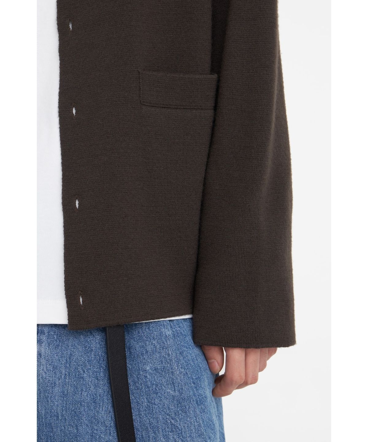 유스(YOUTH) Oversized Cardigan - Brown