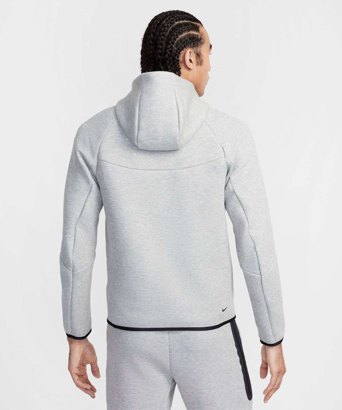 나이키(NIKE) 테크 플리스 풀집 후디 M - 다크 그레이 헤더:블랙 / HV0950-063