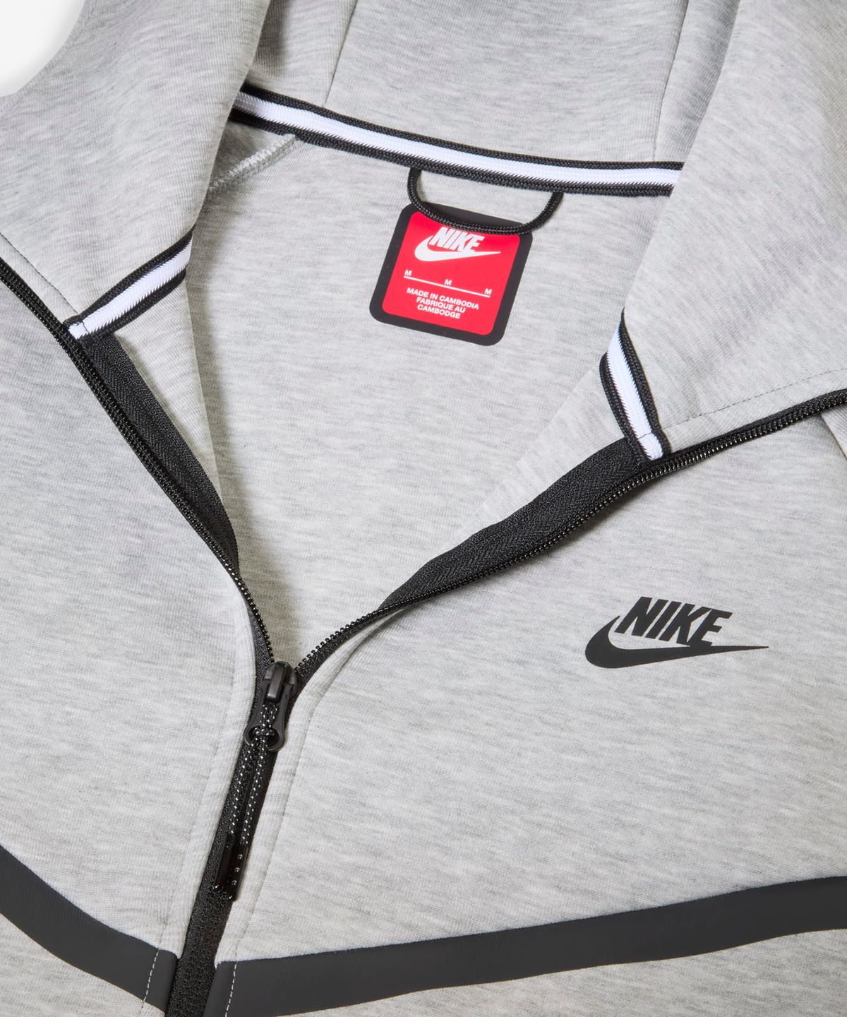 나이키(NIKE) 테크 플리스 풀집 후디 M - 다크 그레이 헤더:블랙 / HV0950-063
