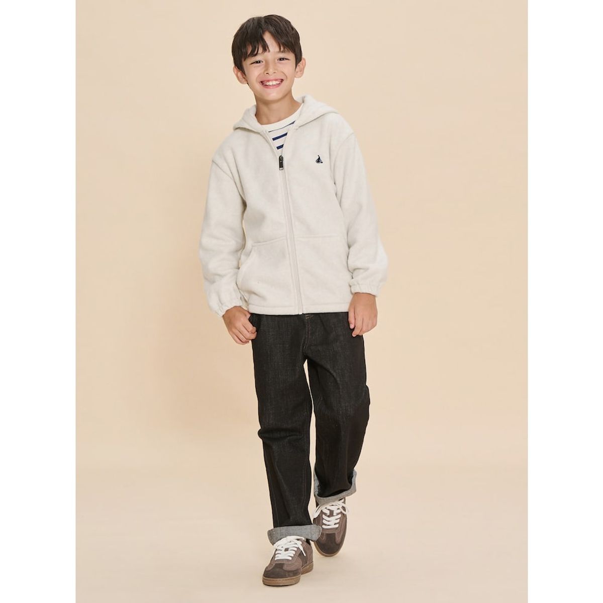 빈폴 키즈(BEANPOLE KIDS) 플리스 점퍼 패딩 베스트 SET 베이지 (BI4838U09A)