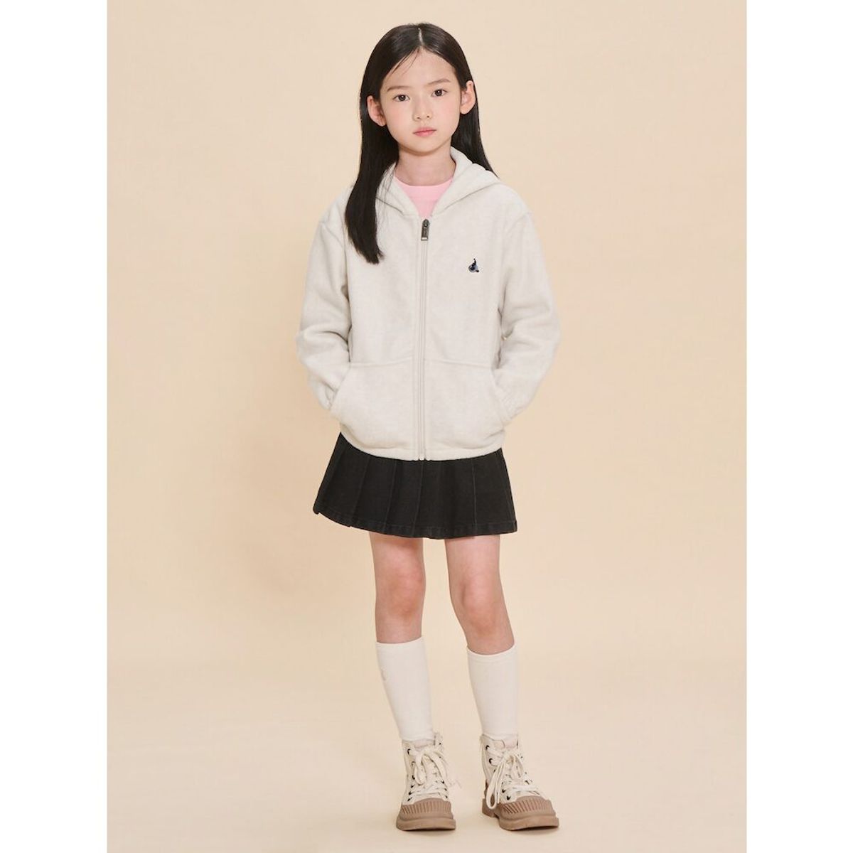 빈폴 키즈(BEANPOLE KIDS) 플리스 점퍼 패딩 베스트 SET 베이지 (BI4838U09A)