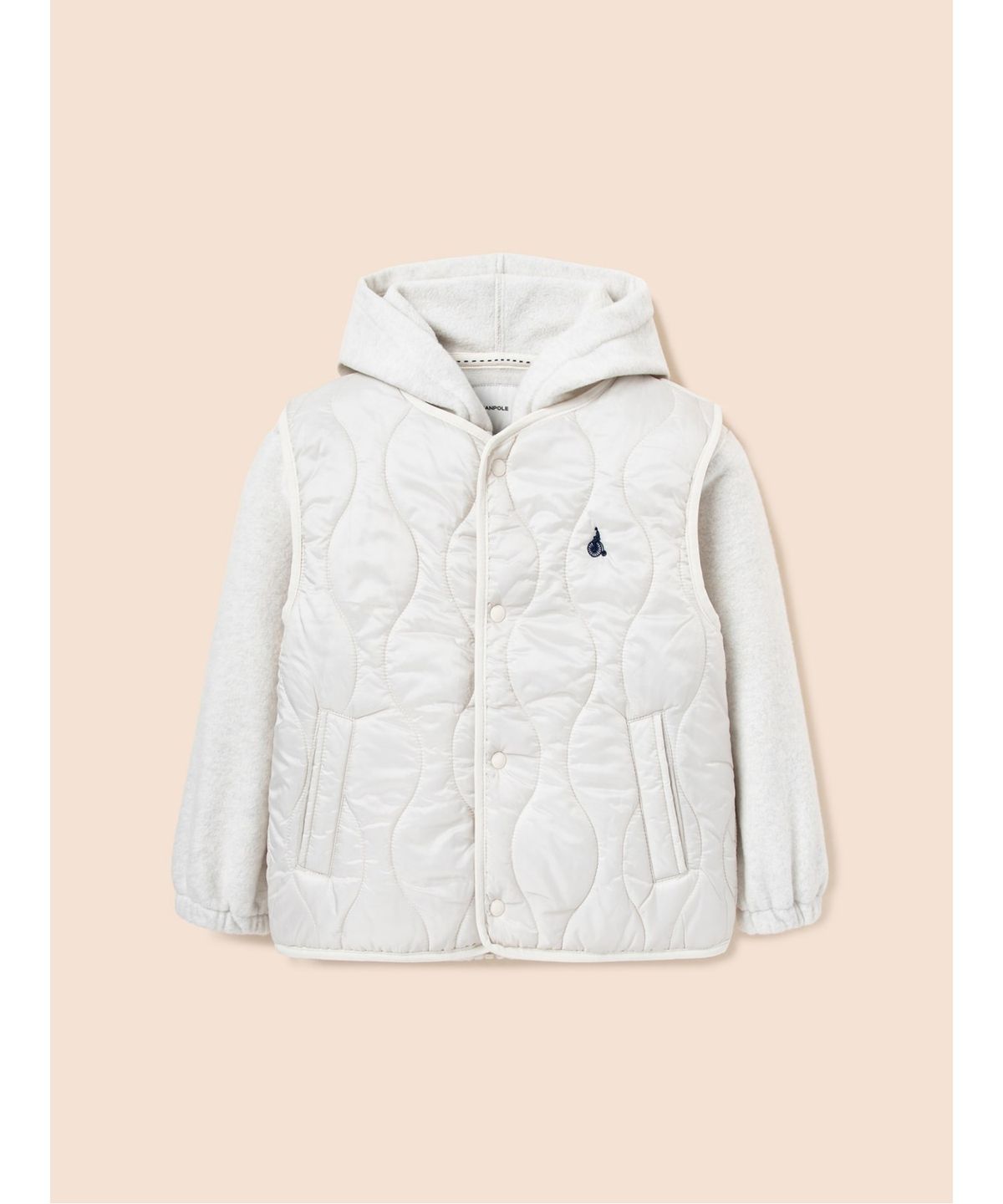빈폴 키즈(BEANPOLE KIDS) 플리스 점퍼 패딩 베스트 SET 베이지 (BI4838U09A)