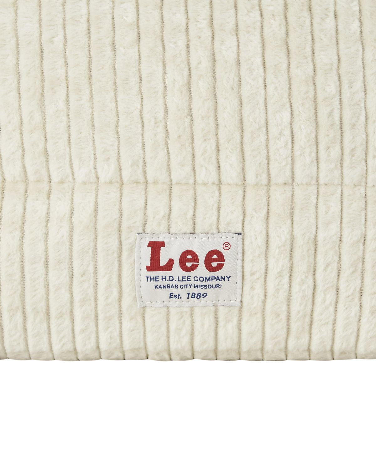 리(LEE) 코듀로이 스퀘어 숄더백 아이보리