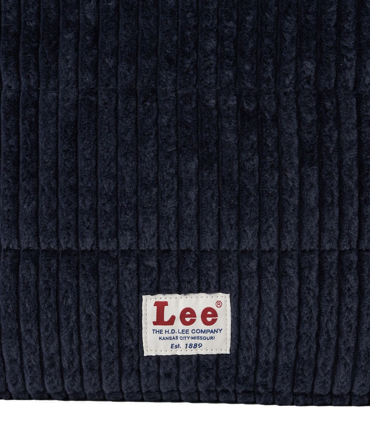 리(LEE) 코듀로이 스퀘어 숄더백 네이비