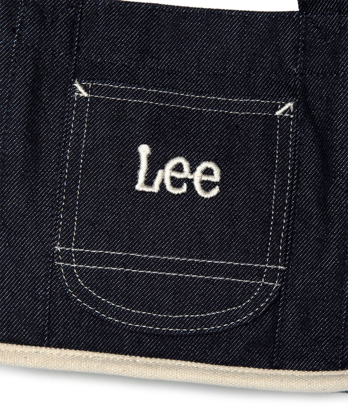 리(LEE) 코듀로이 스퀘어 투웨이 토트백 인디고 다크