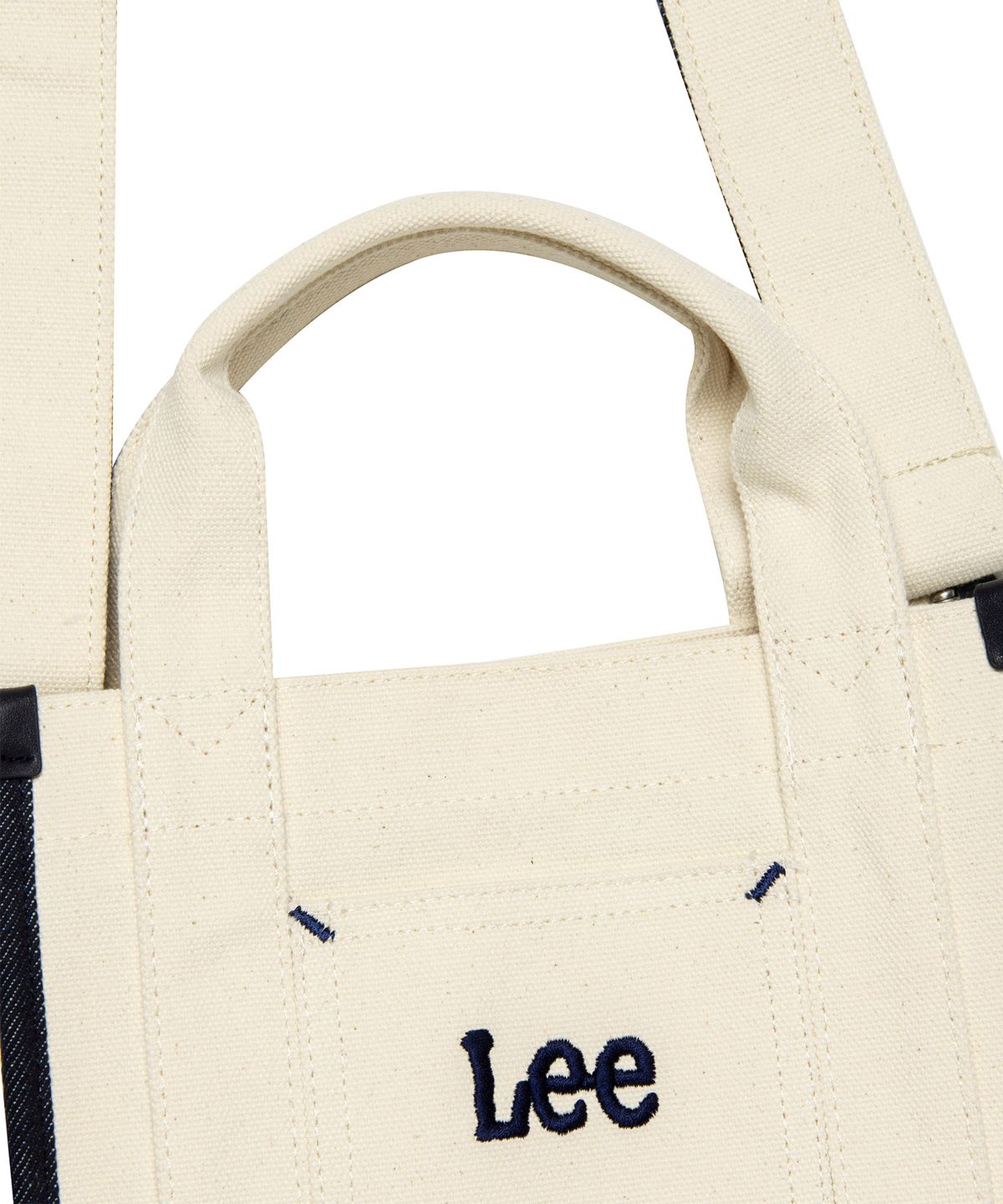 리(LEE) 코듀로이 스퀘어 투웨이 토트백 아이보리