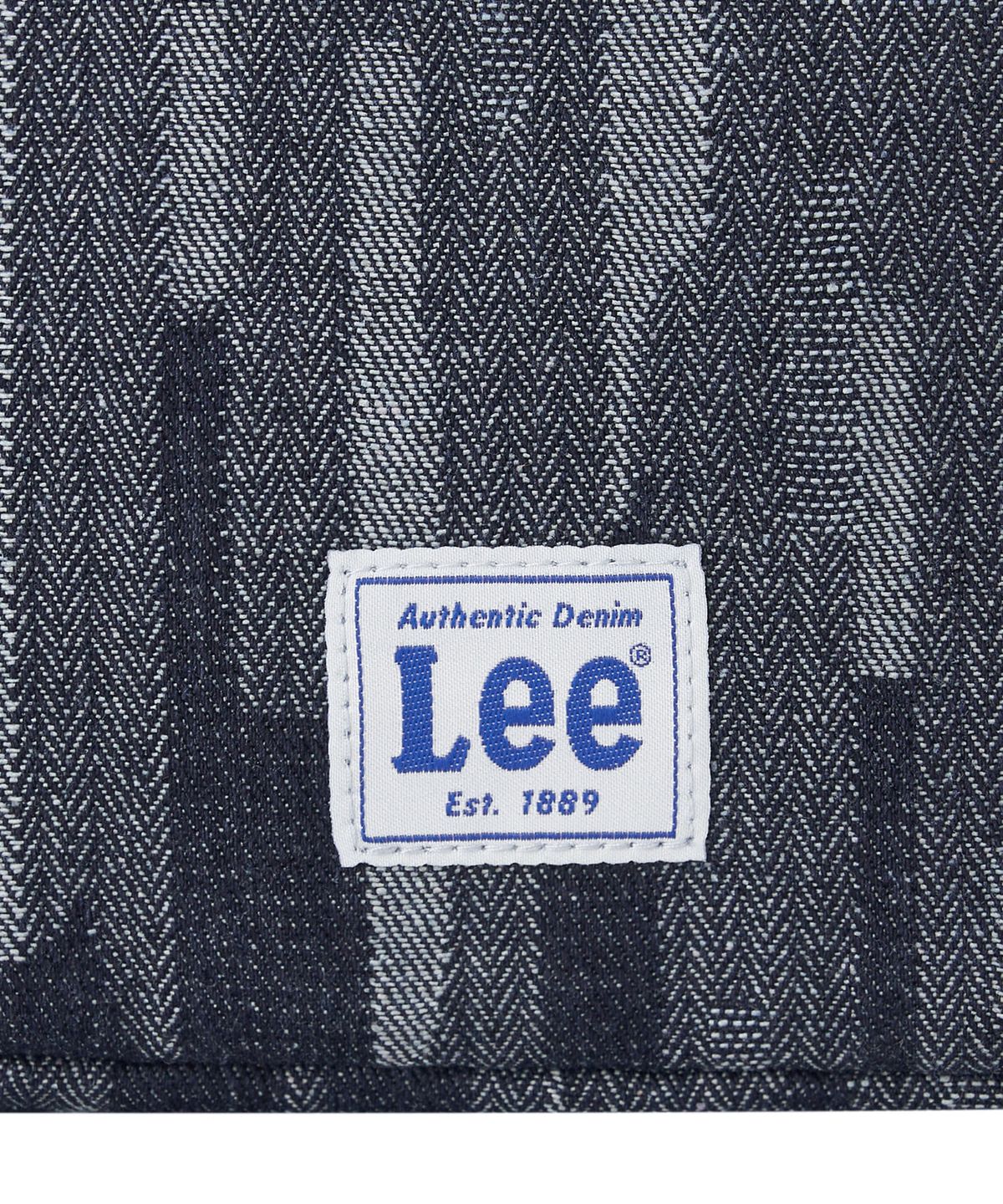 리(LEE) 데님 미니 볼링백 인디고 미듐