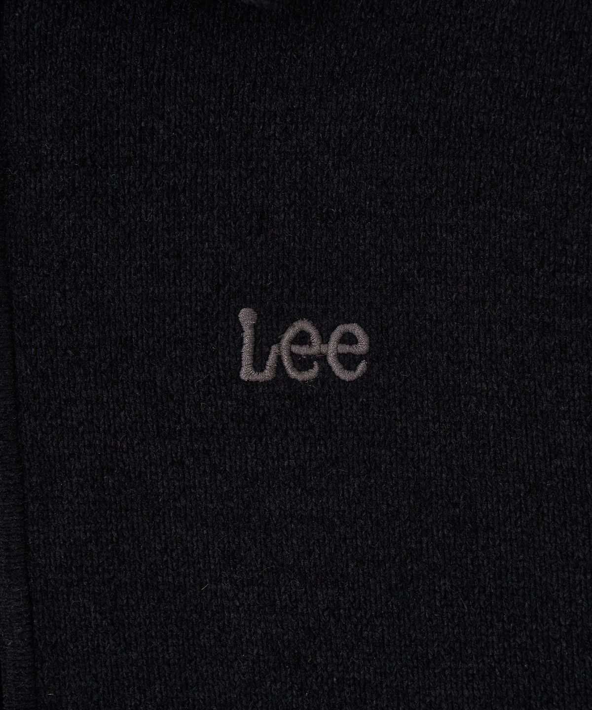 리(LEE) 카라 집업 가디건 블랙