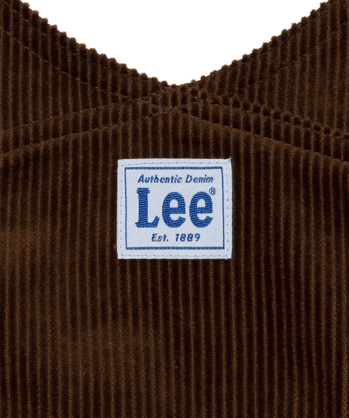 리(LEE) 코듀로이 오버롤 원피스 브라운