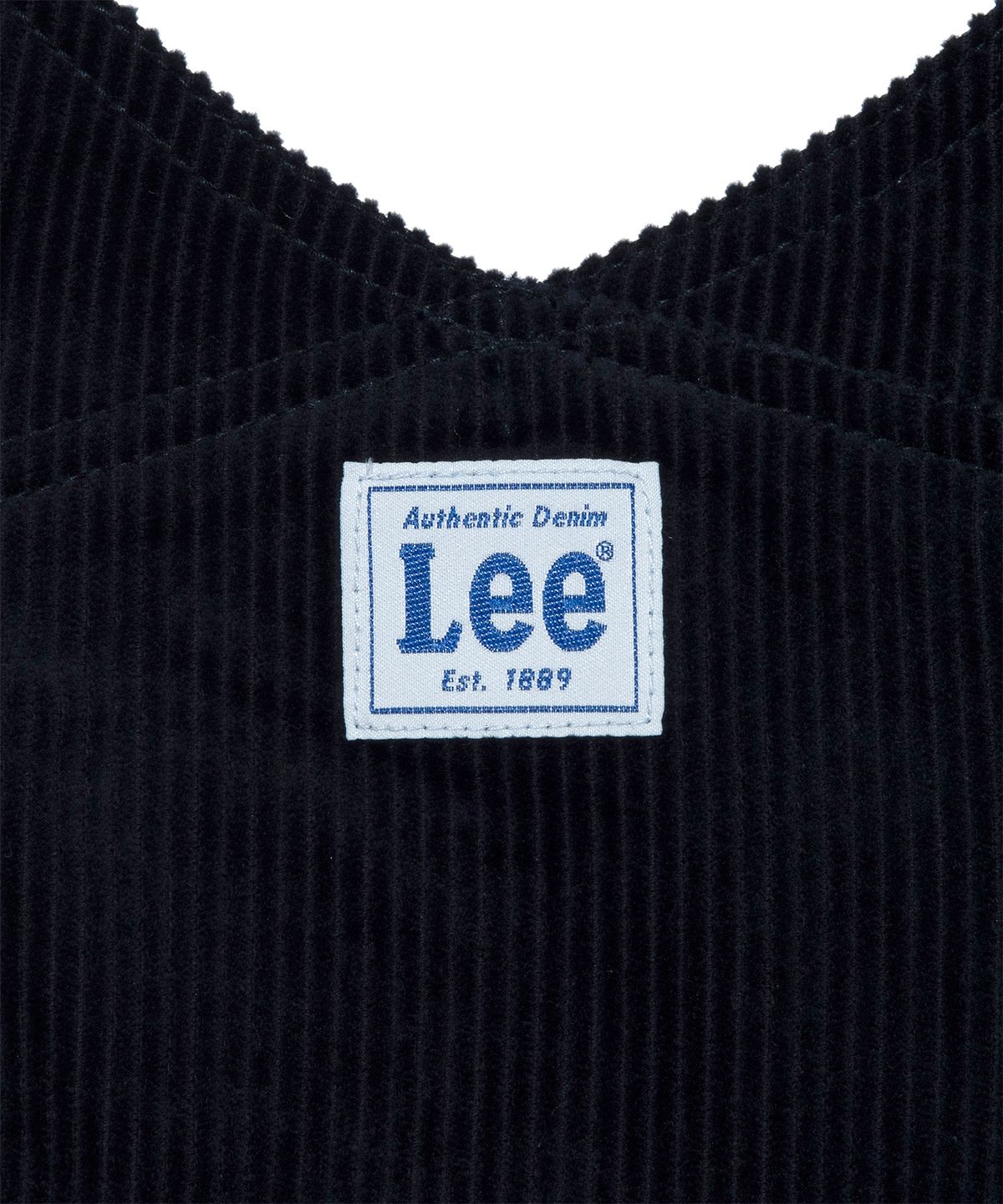 리(LEE) 코듀로이 오버롤 원피스 네이비