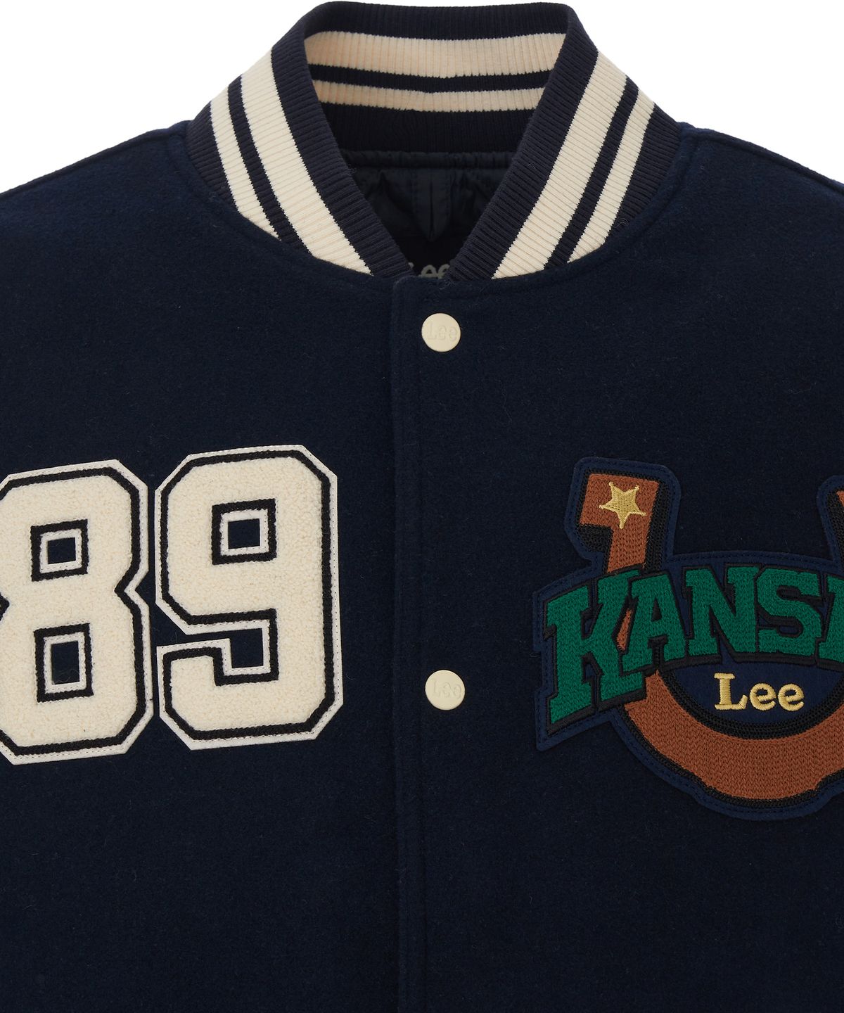 리(LEE) 아카이브 바시티 자켓 네이비