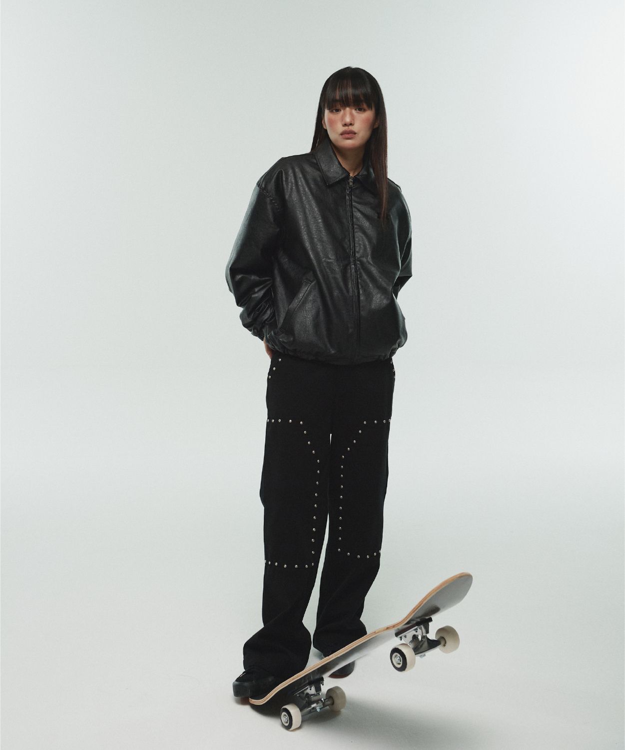 【ITZAVIBE】24fw ITZ MINI LOGO CHECK JAR BLOUSON JACKET ITZ MINI LOGO CHECK JAR BLOUSON JACKET - ITZAVIBE | 60