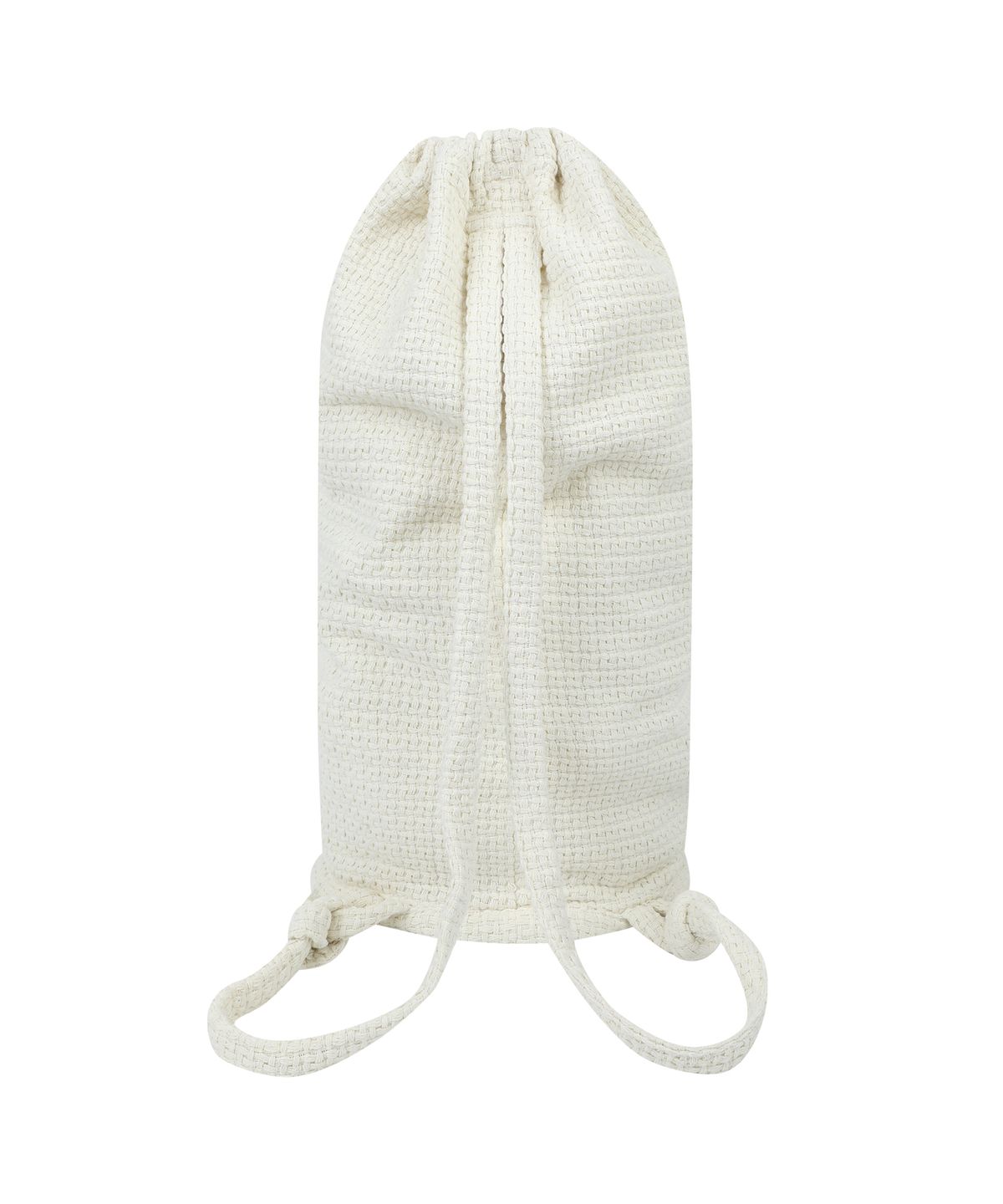 예스아이씨(YESEYESEE) Jacquard Fabric String Bag Natural White