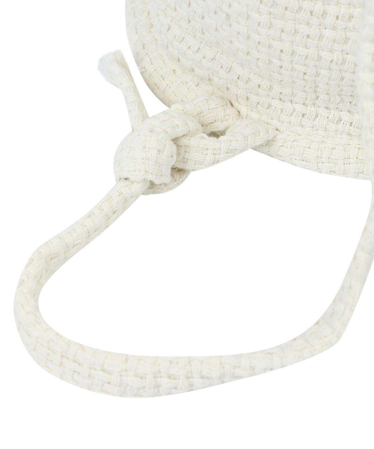 예스아이씨(YESEYESEE) Jacquard Fabric String Bag Natural White