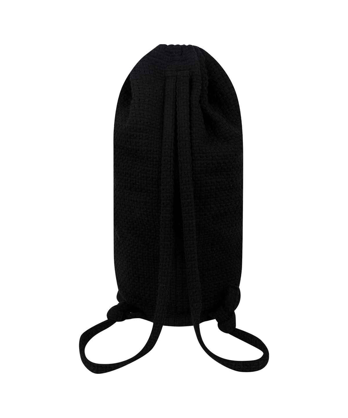예스아이씨(YESEYESEE) Jacquard Fabric String Bag Black