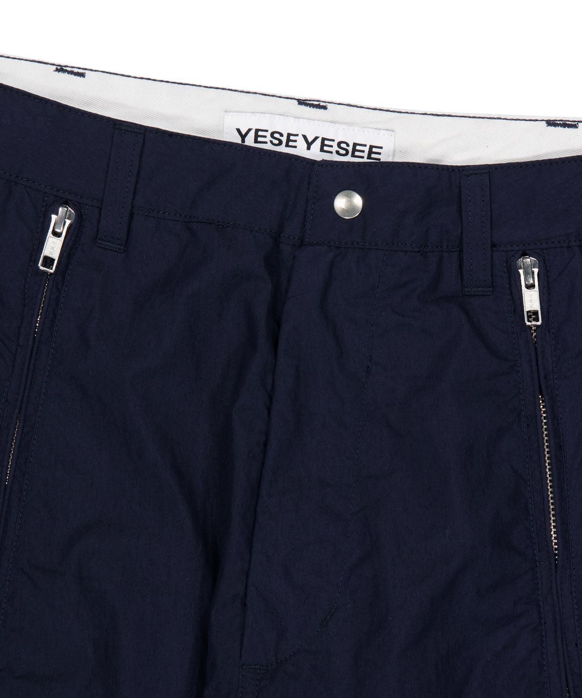 예스아이씨(YESEYESEE) CN Vertical Zip Pants Dark Navy