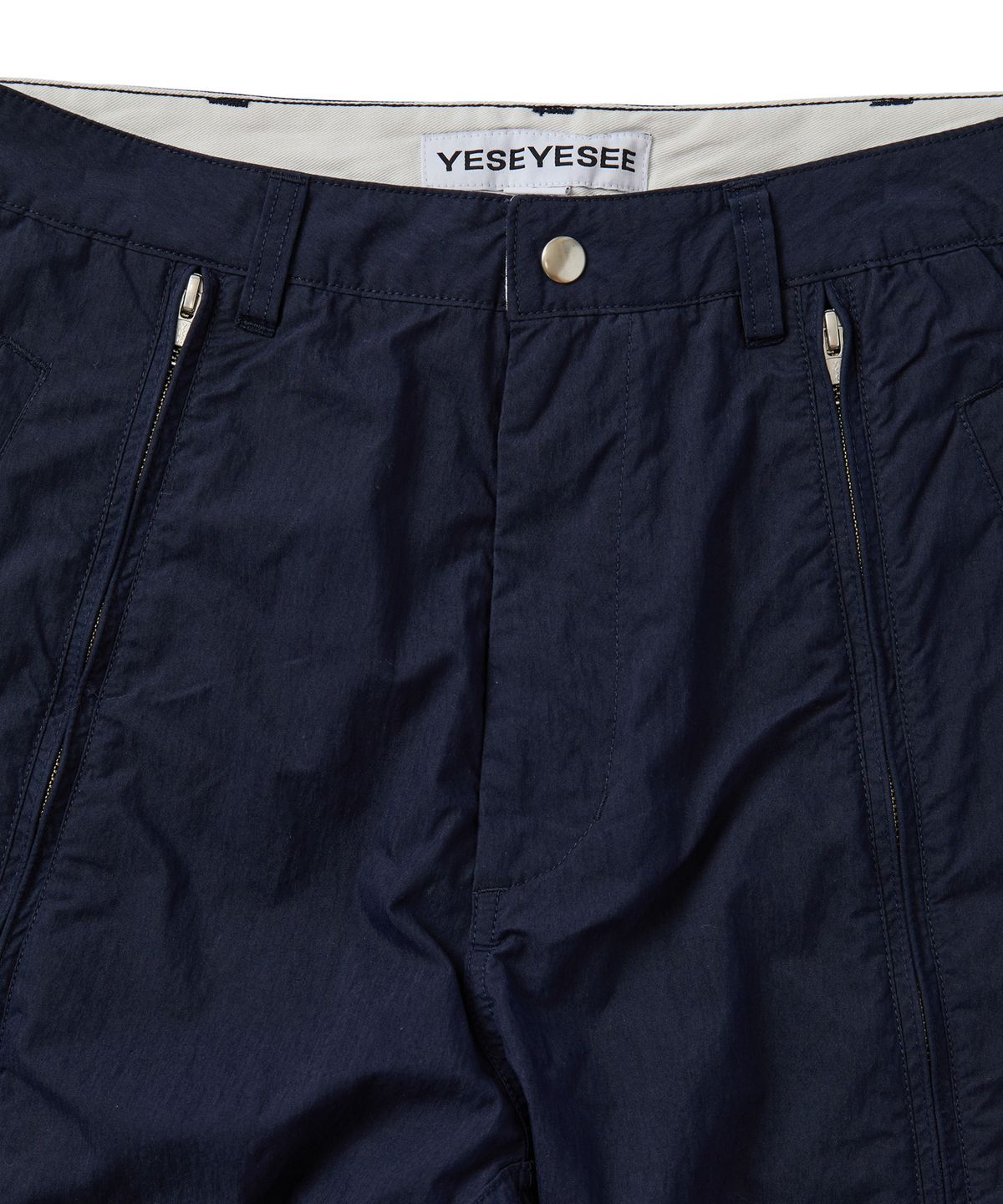 예스아이씨(YESEYESEE) CN Vertical Zip Pants Dark Navy