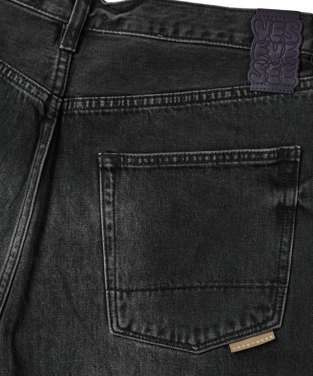 예스아이씨(YESEYESEE) Standard Denim Pants Black