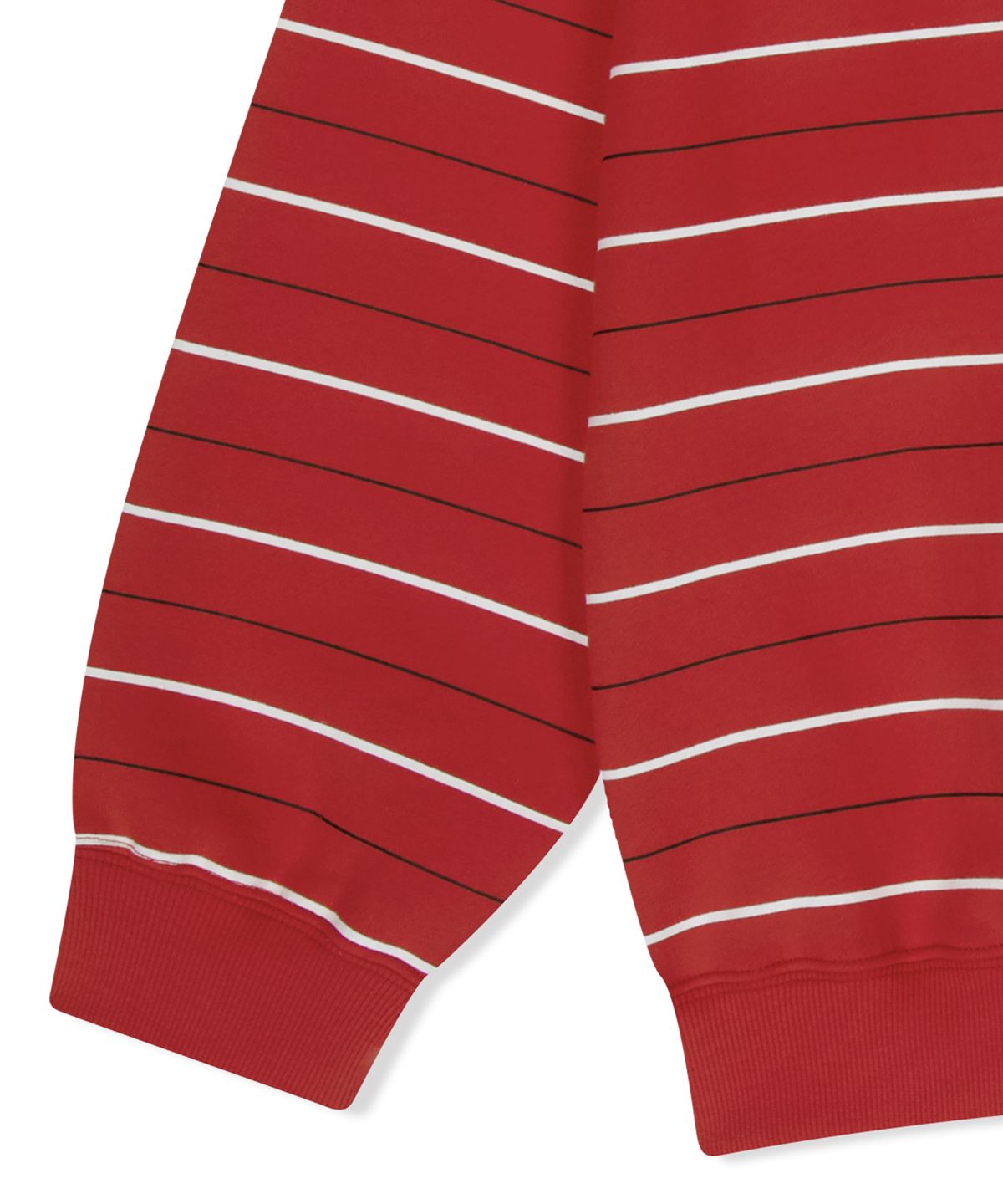 예스아이씨(YESEYESEE) Y.E.S Thin Stripe Sweatshirt Red