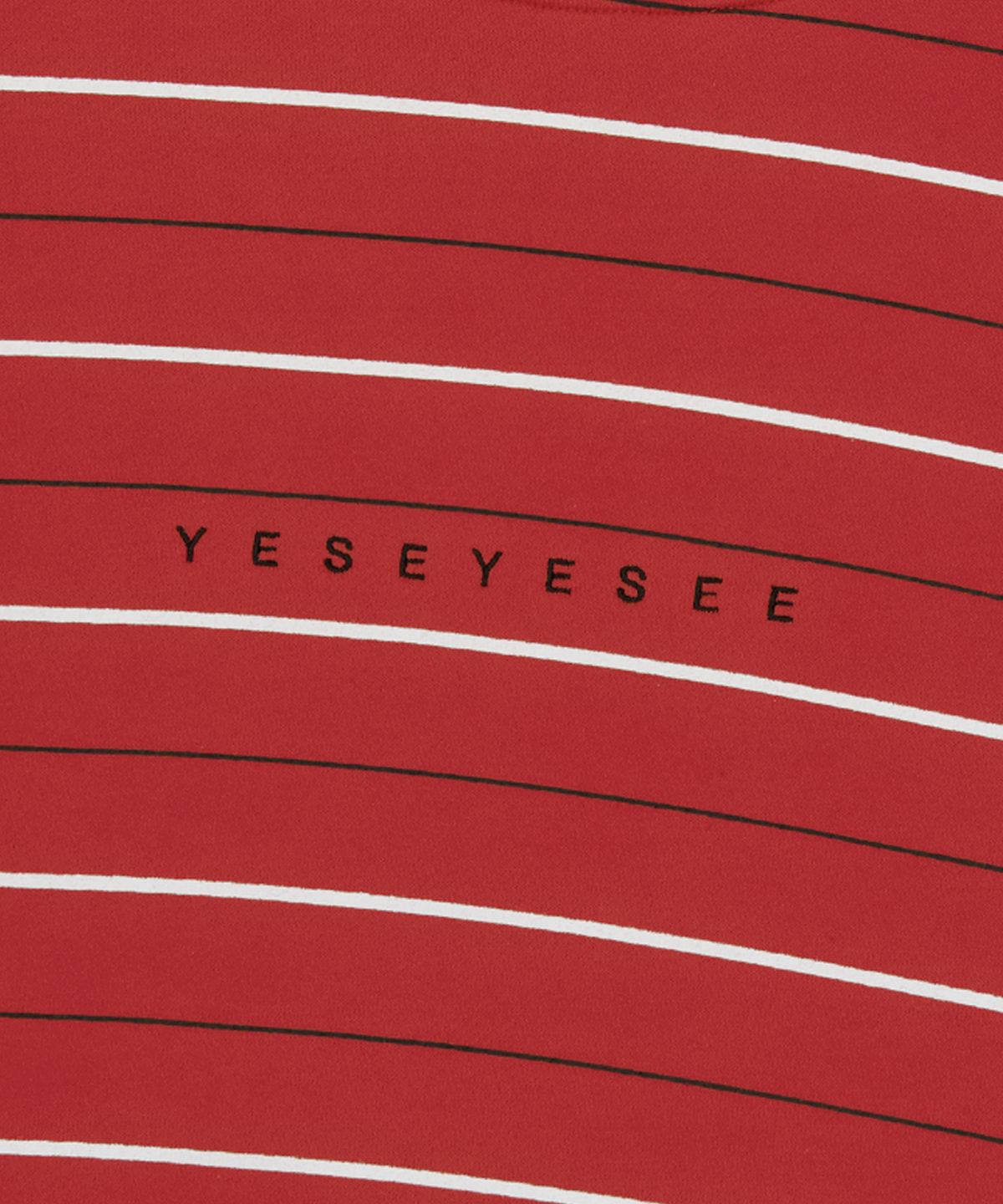 예스아이씨(YESEYESEE) Y.E.S Thin Stripe Sweatshirt Red
