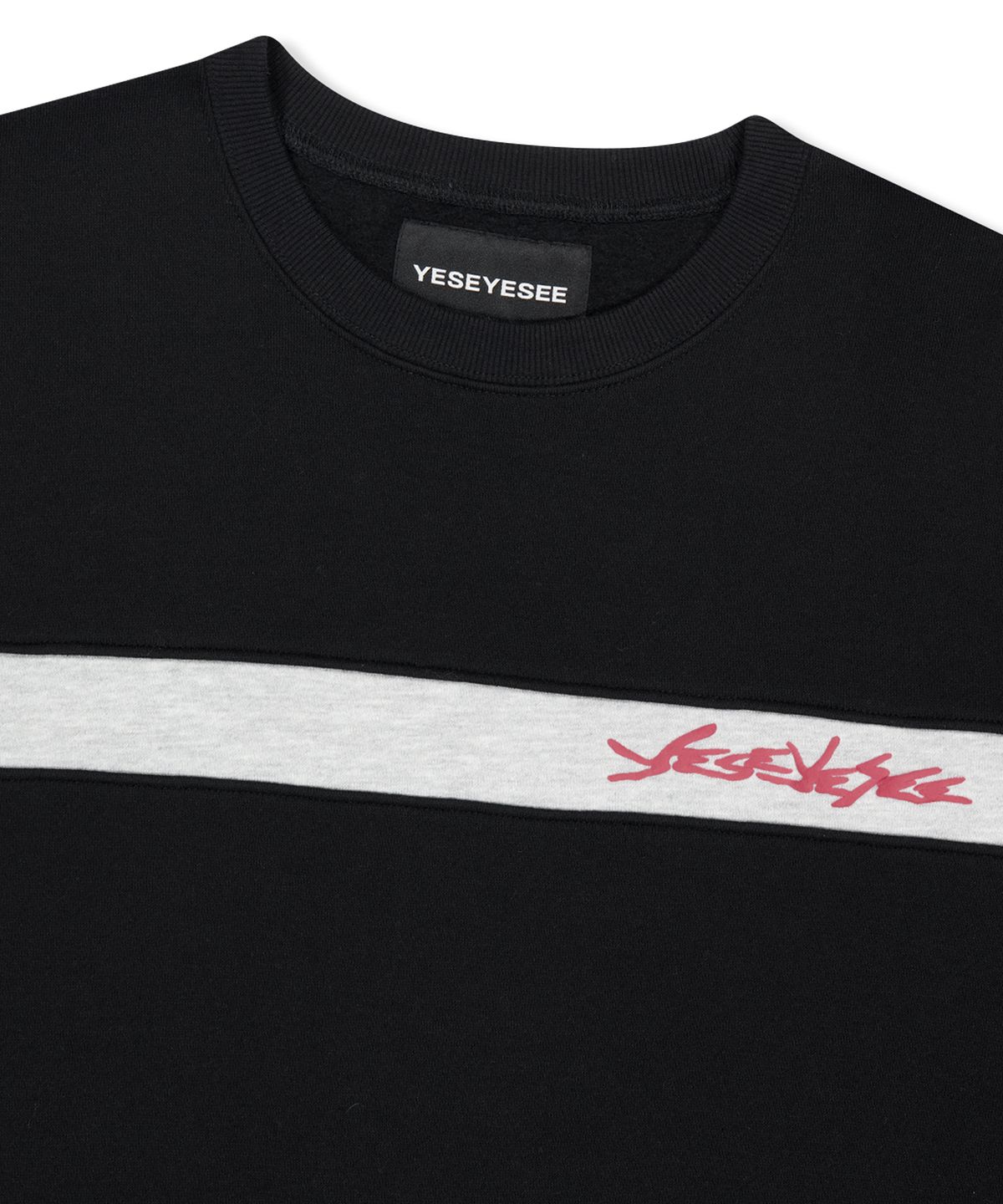 예스아이씨(YESEYESEE) Y.E.S Incision Sweatshirt Black
