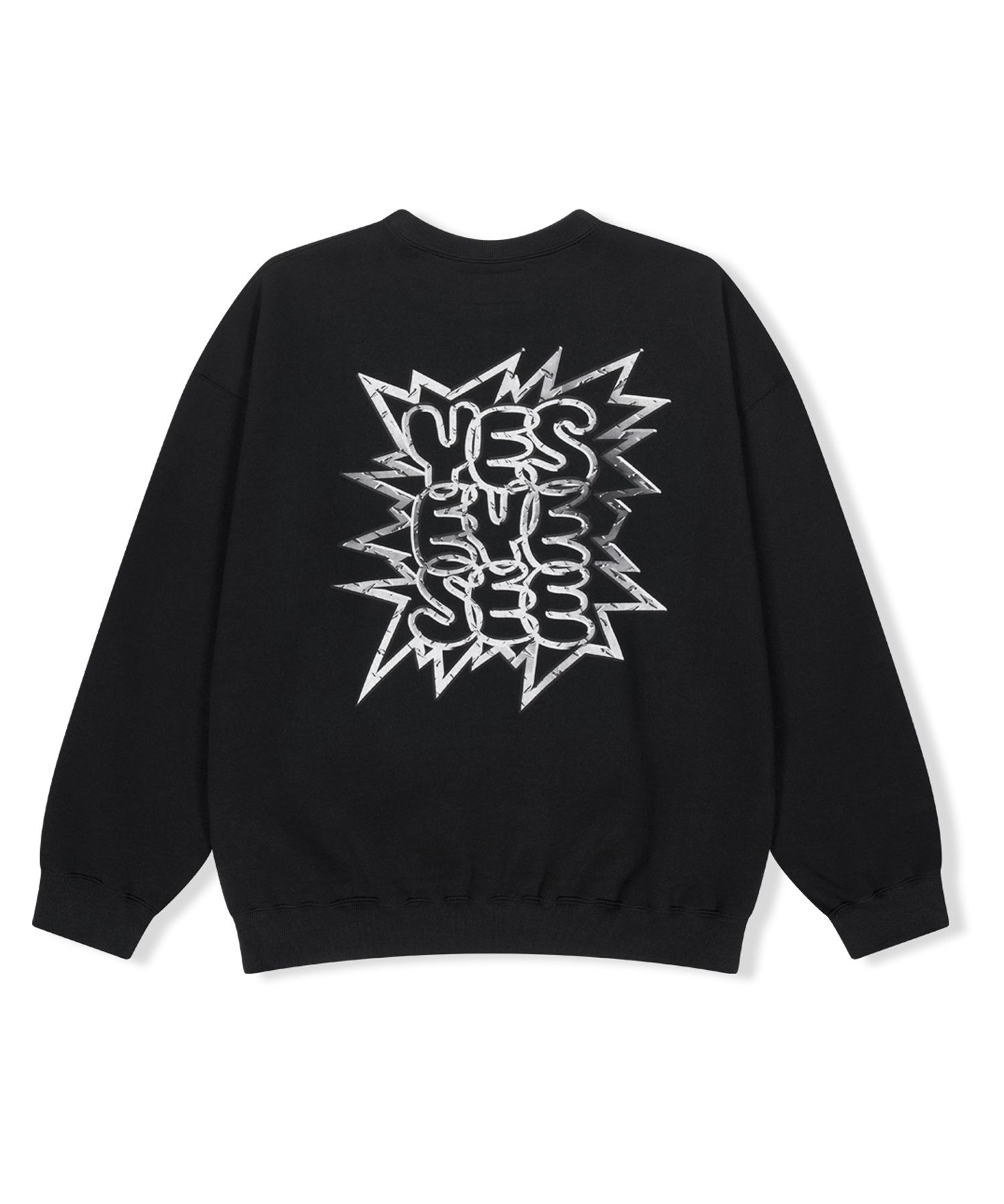 ◆YESEYESEE◆ CLogo LS Black YS240TTSLT01BLK yeseyesee® :: Snail Logo Long Sleeve Knit Pullover Black